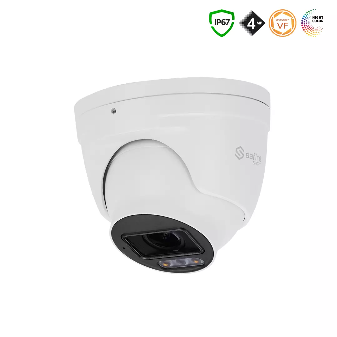 SAFIRE SMART 4MP Night Color Turret-Kamera mit Motorzoom, IP