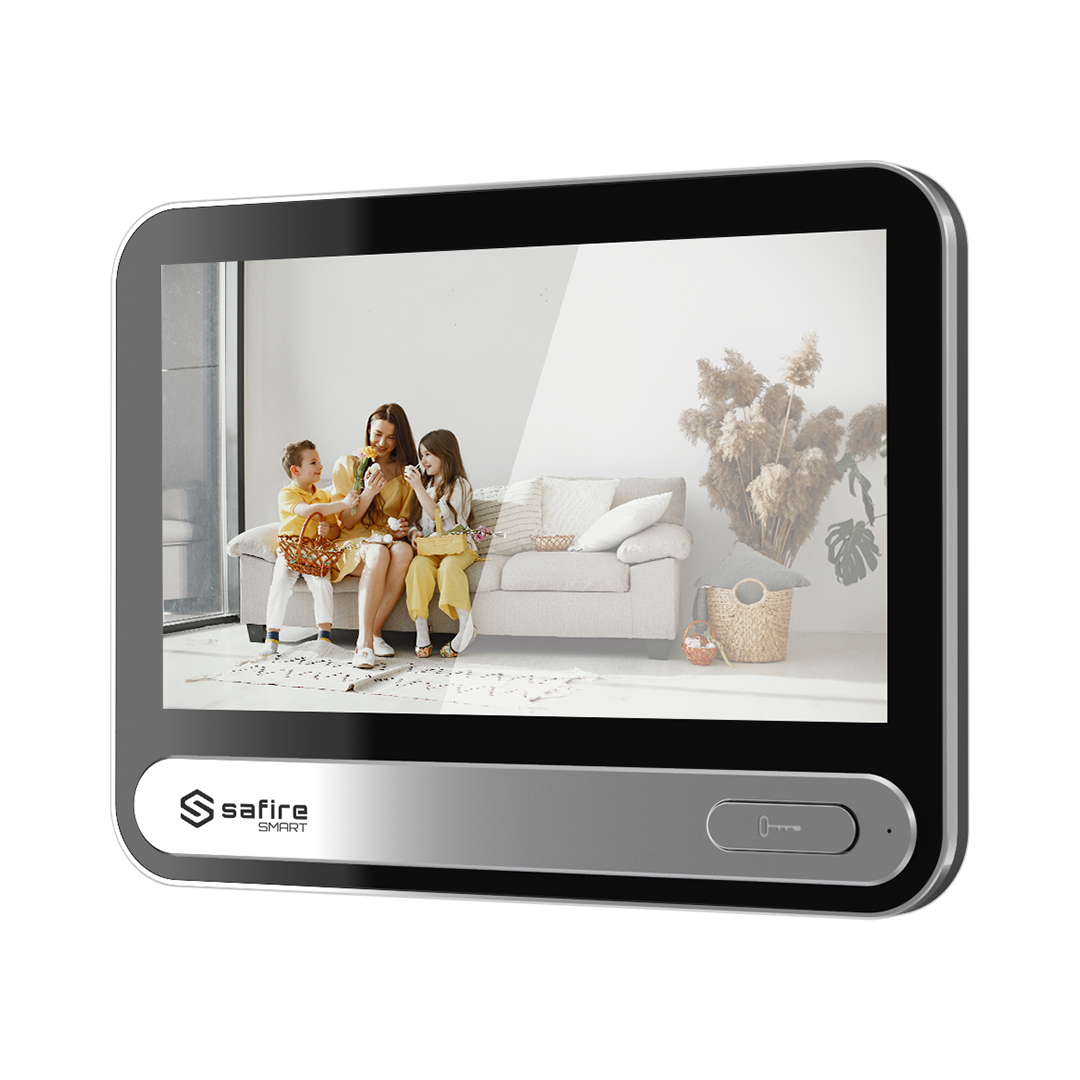 digitale Bilderrahmen, Familie, Wohnzimmer, kleiner Bildschirm, modernes Design
