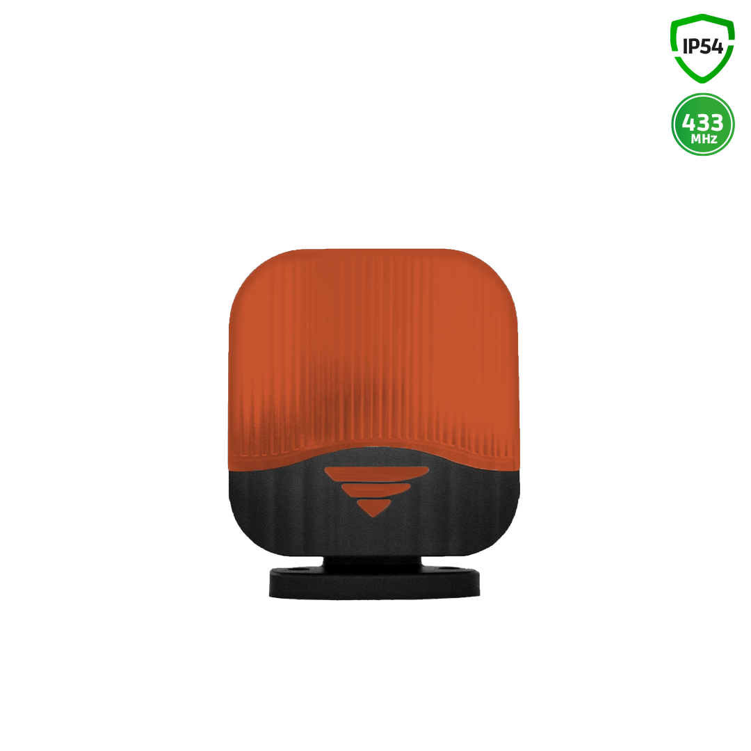 Blinklicht, Klemmleuchte, orange, Schwarz, LED-Licht