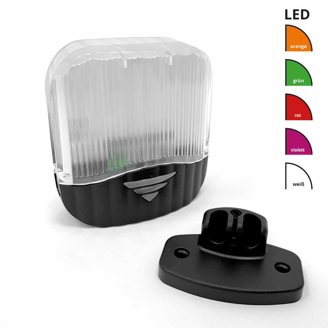 LED-Licht, Blinklicht, Außenleuchte, Reflektor, Glasabdeckung