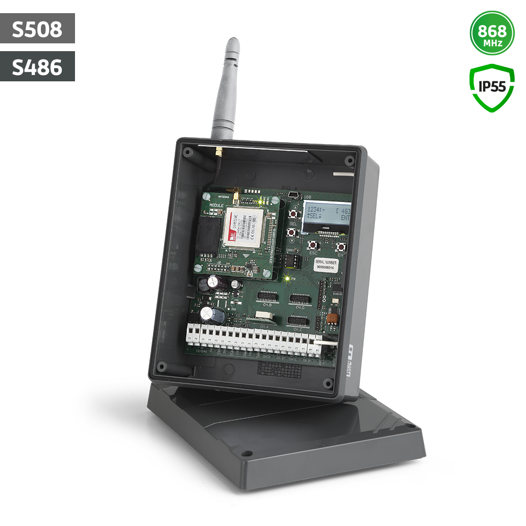 CARDIN 4-Kanal Funk-Außenempfänger 4G mit Display, 868MHz CARDIN 4-Kanal Funk-Außenempfänger 4G mit Display, 868MHz