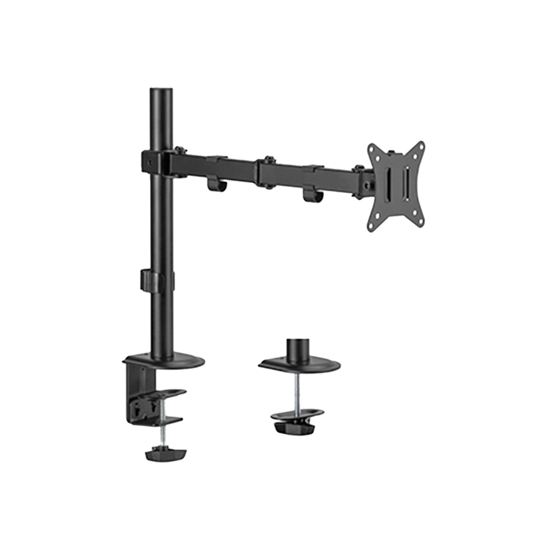 Monitorhalter, Arme mit Gelenk, Wand-/Tischhalterung, Vertikaler Stab, verstellbar