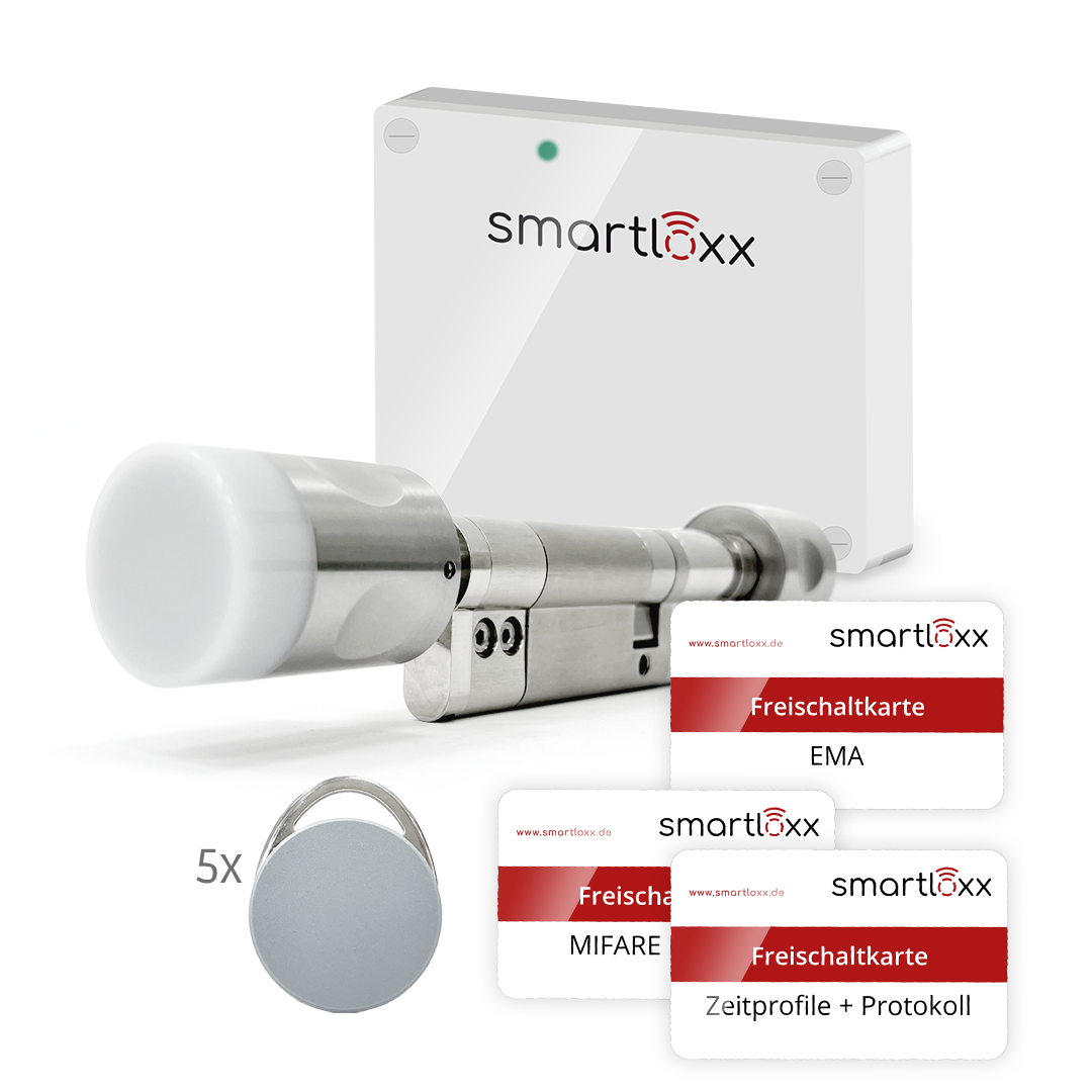 smartloxx Starterset Intrusion EMA 868 MHz - MIFARE DESFire & Zeitprofile + Protokoll smartloxx Starterset Intrusion EMA 868 MHz - MIFARE DESFire & Zeitprofile + Protokoll