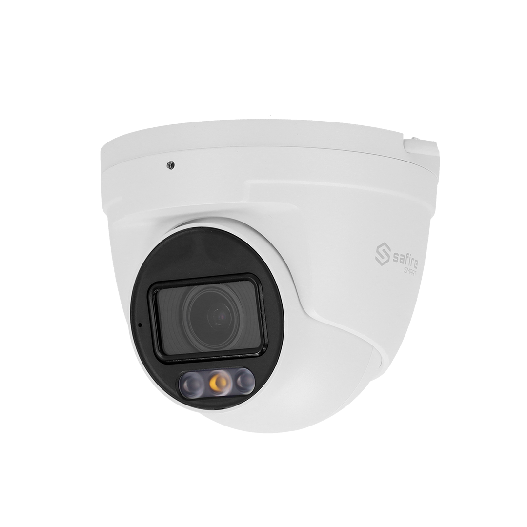 Überwachungskamera, Dome-Kamera, LED-Licht, Glaslinse, White Housing