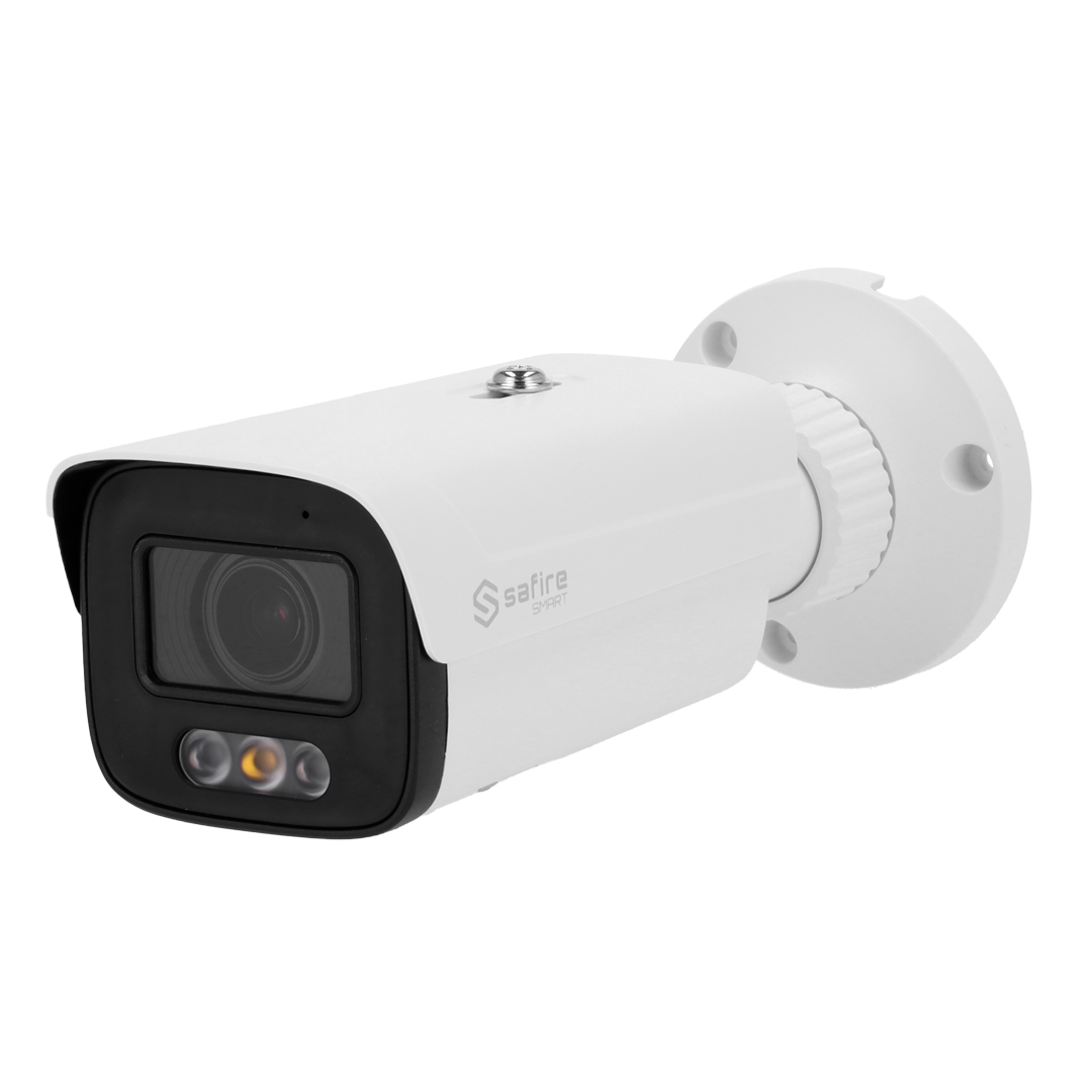 Überwachungskamera, IP-Kamera, Außenkamera, LED-Lichter, Weiß