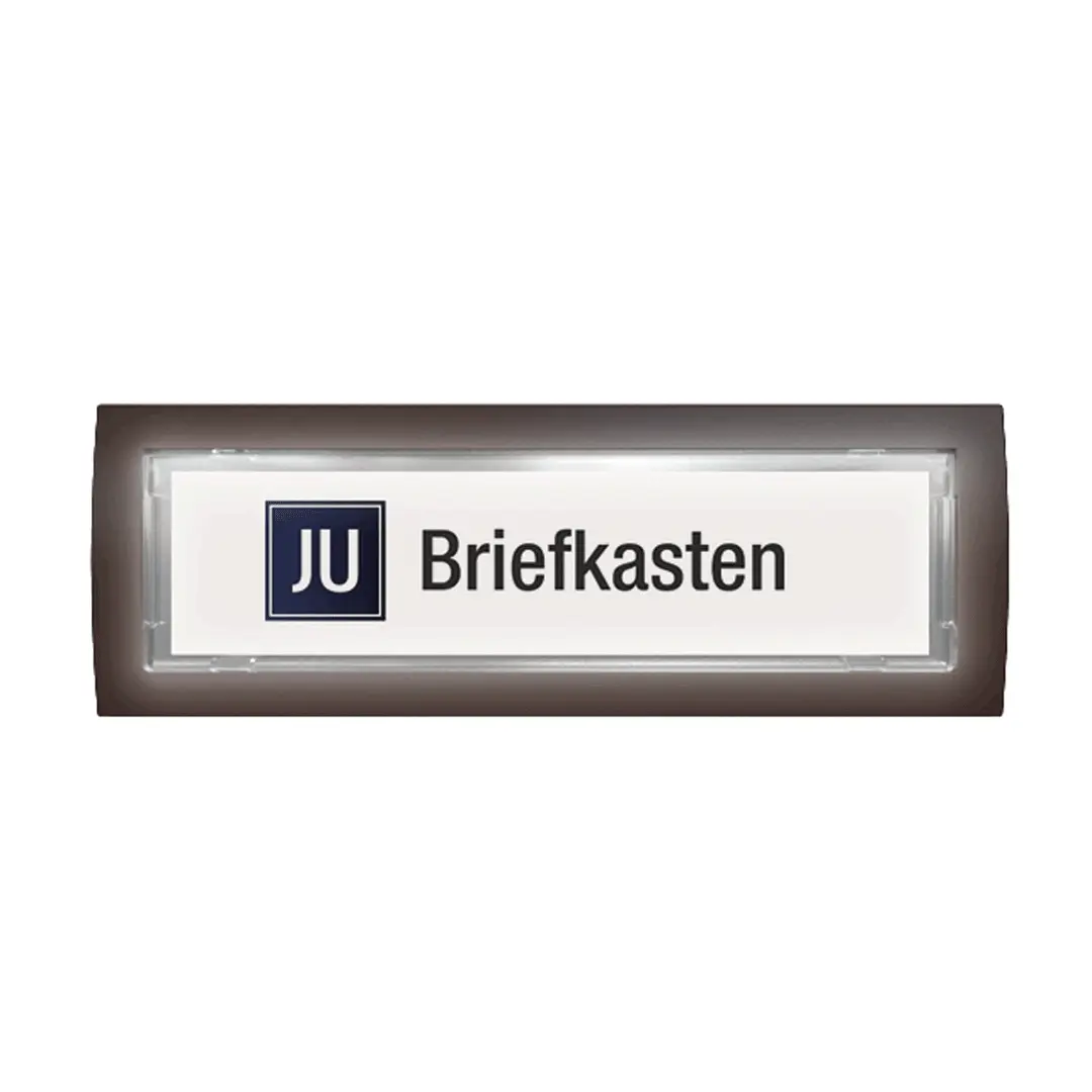 brauner beleuchteter Klingeltaster 21-110B