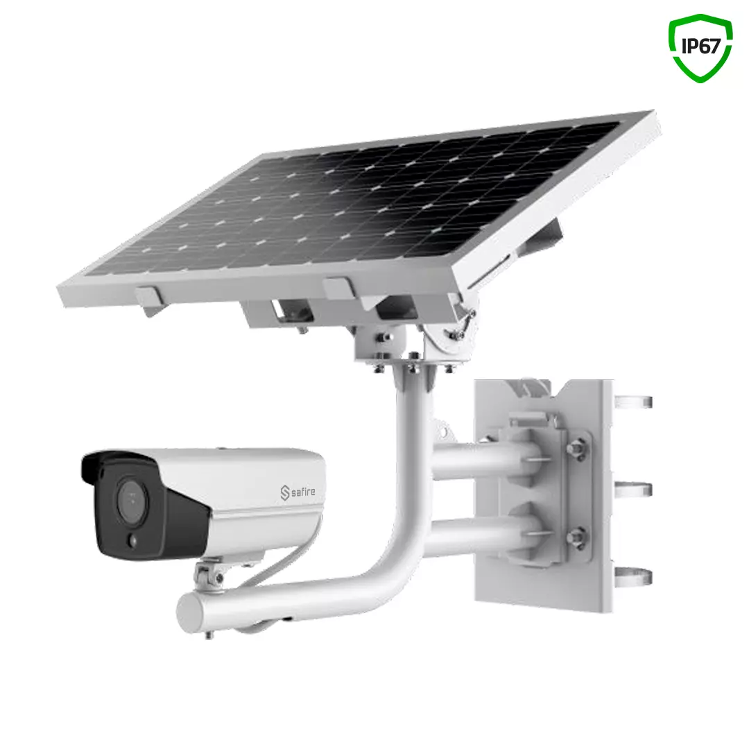 SAFIRE IP Bullet-Kamera 2 MP mit Solarpanel SAFIRE IP Bullet-Kamera 2 MP mit Solarpanel