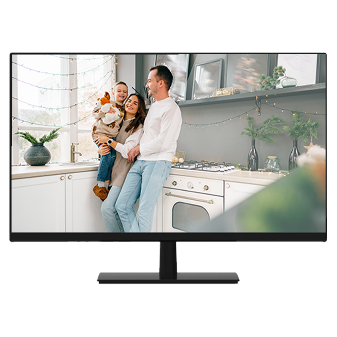 monitor, display, schirm, küche, familie