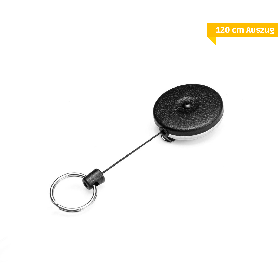 KEY-BAK Schlüsselrolle 483 Black mit Gürtelschlaufe, 120cm