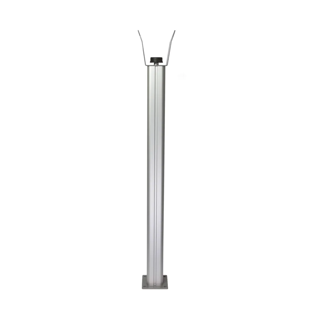 handrail post, Aluminium-Säule, rechteckige Basis, Montagebasis, verstellbarer Kopf