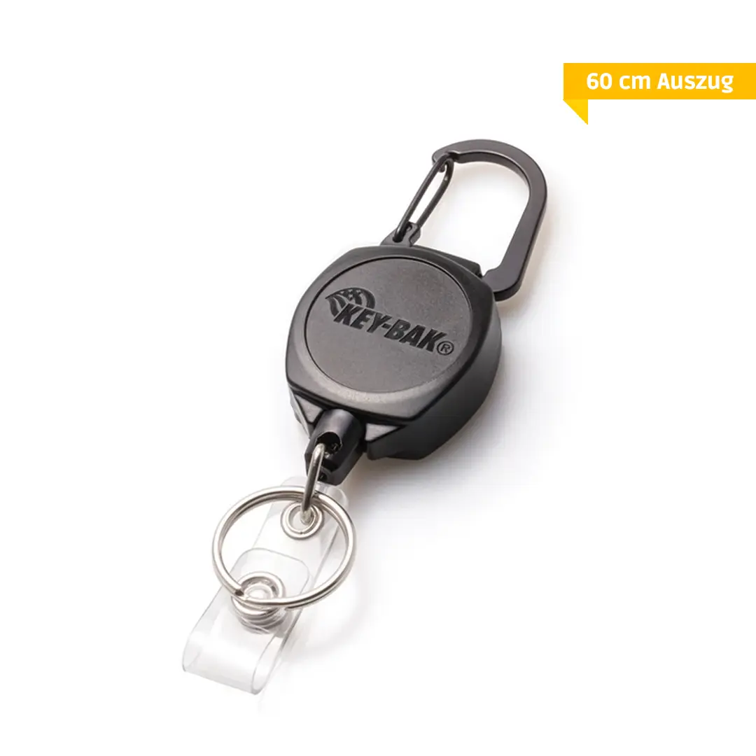 KEY-BAK Schlüsselrolle Sidekick mit Karabiner & Kartenhalter, 60cm KEY-BAK Schlüsselrolle Sidekick mit Karabiner & Kartenhalter, 60cm