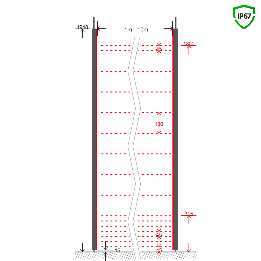 konstruktion, Säule, Messung, Diagramm, Technische Zeichnung