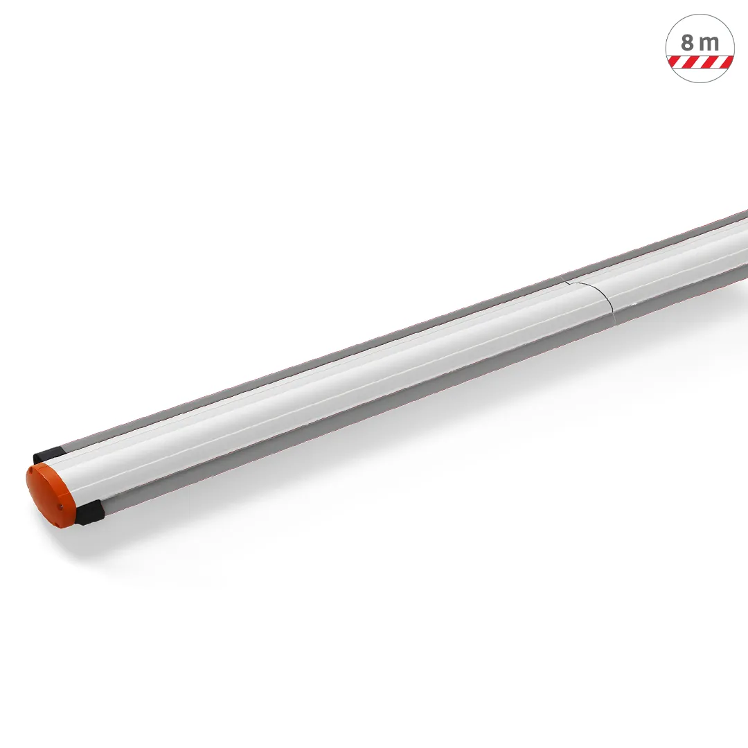 Profi-LED-Stange, Teleskopstange, Aluminiumrohr, orange Endkappe, Ladungsmarkierung 8 m
