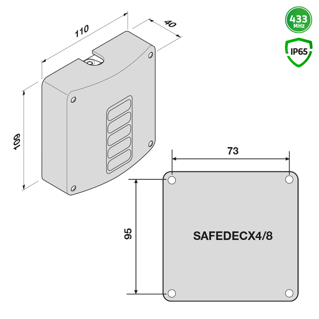 enclosure, elektronische Gehäuse, belüftete Hülle, IP65, SafeDecx4/8