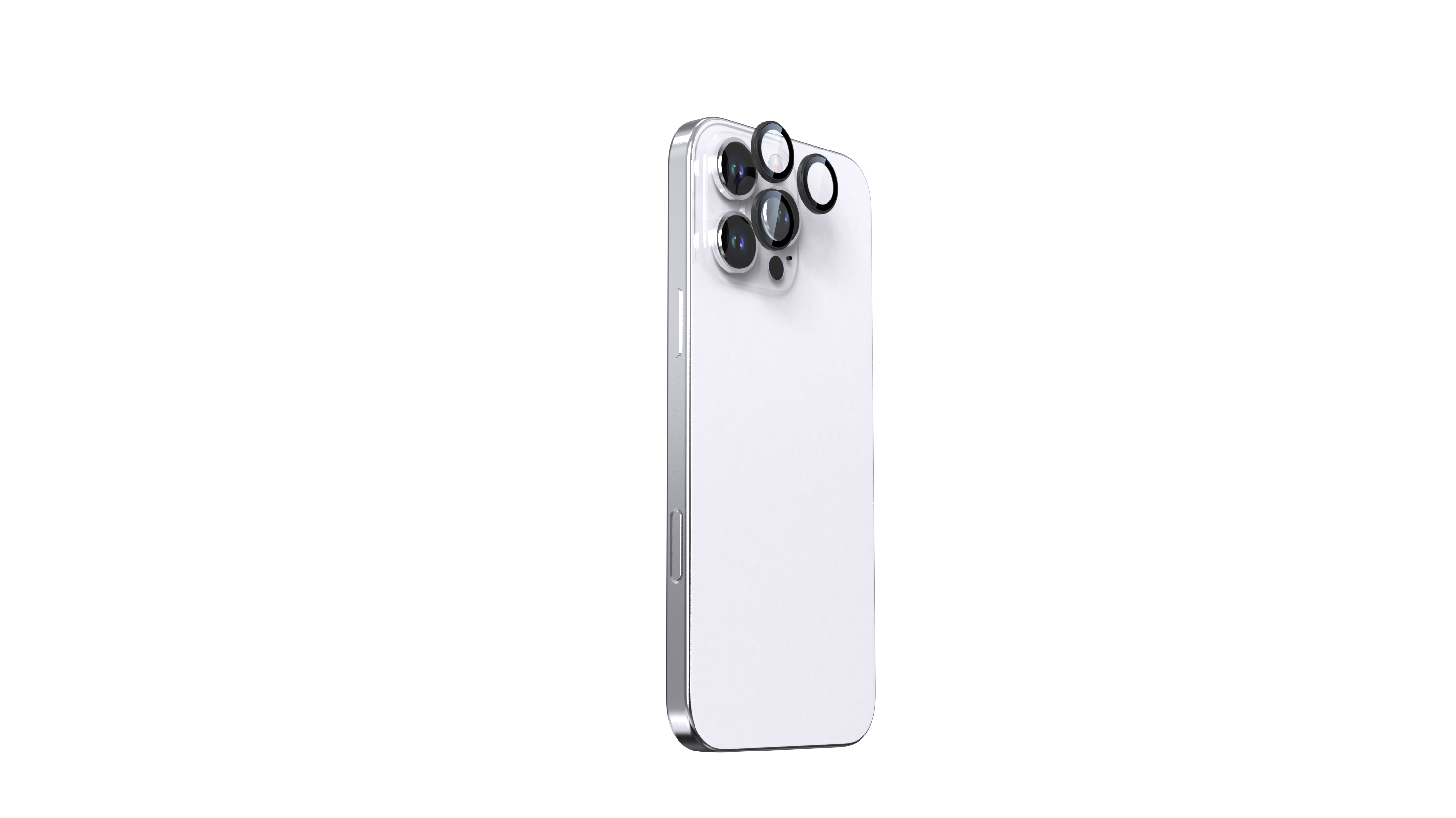 BeHello iPhone 16 Pro/16 Pro Max Camera lens protector zwart