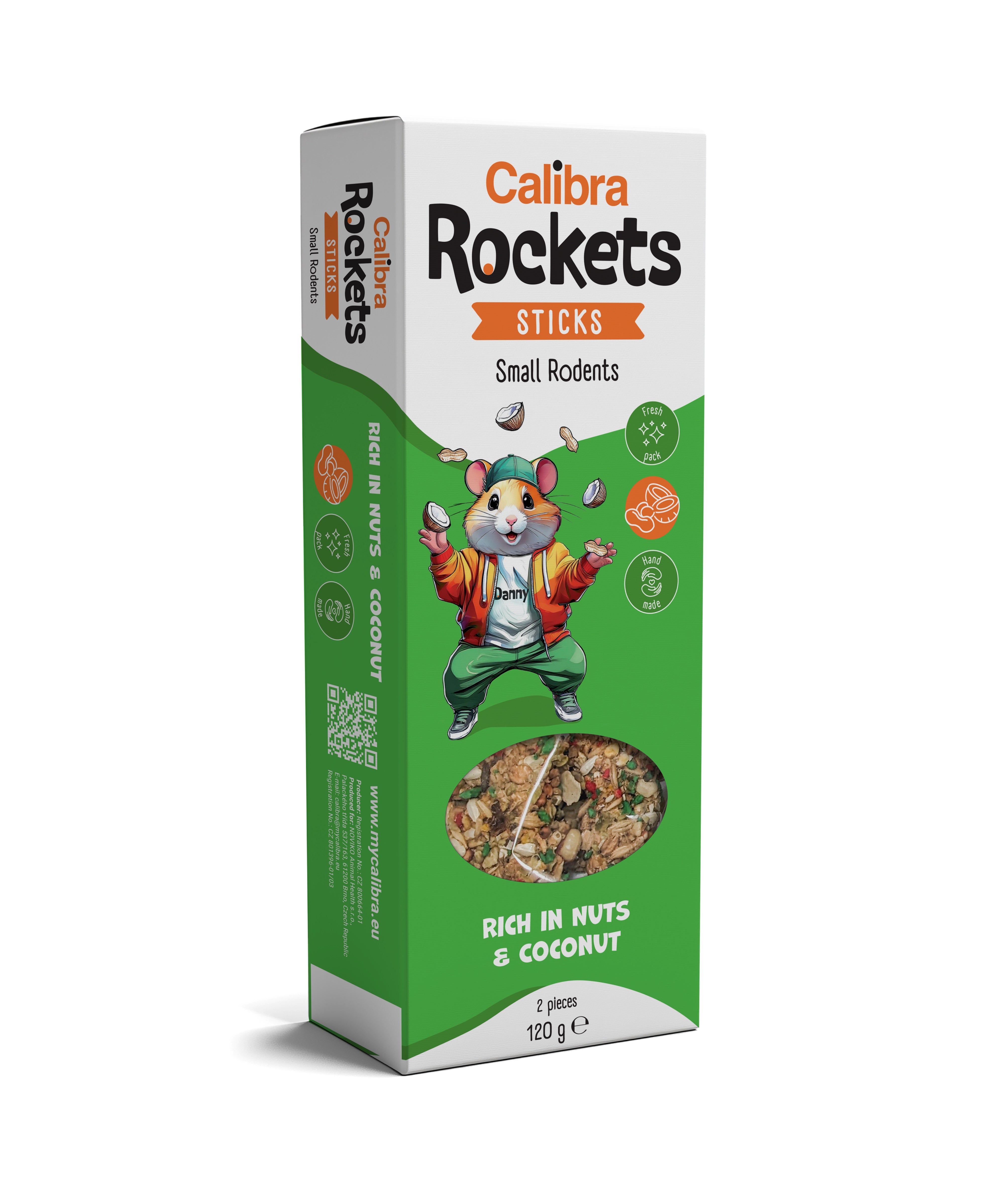 Calibra Rockets Nuss & Kokos Sticks kleine Nager Calibra Rockets Nuss & Kokos Sticks kleine Nager