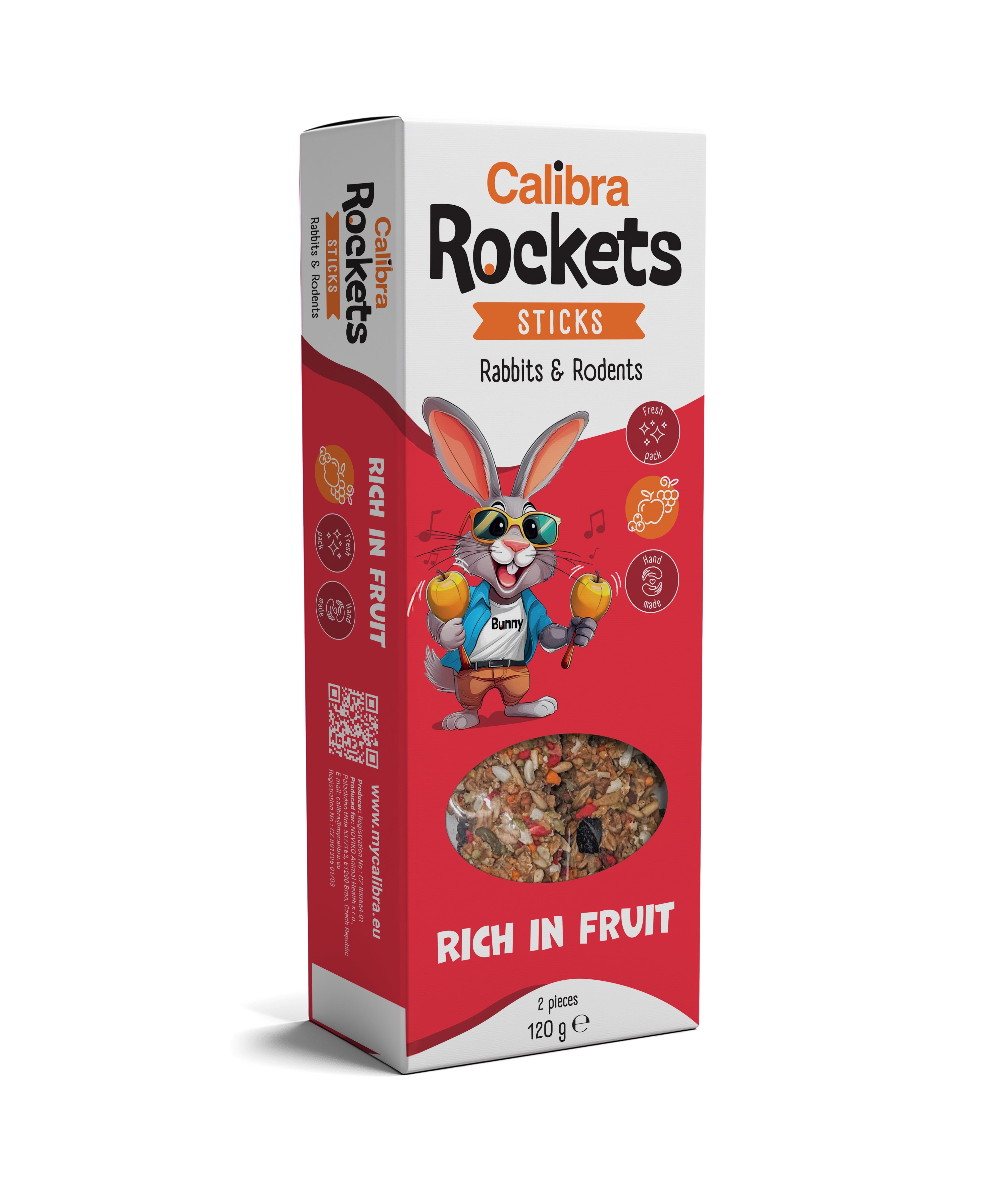 Calibra Rockets Früchte Sticks Kaninchen & Nagetiere