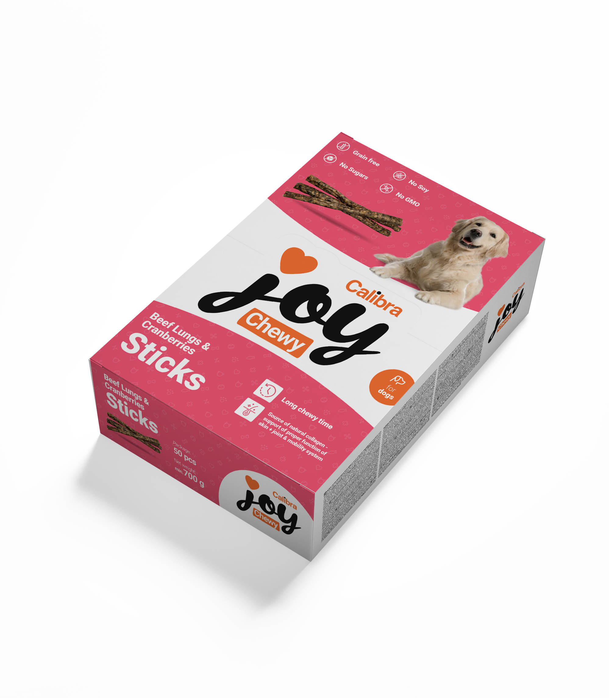 Calibra Joy Chewy Canine Beef Lungs & Cranberry Sticks Calibra Joy Chewy Canine Beef Lungs & Cranberry Sticks