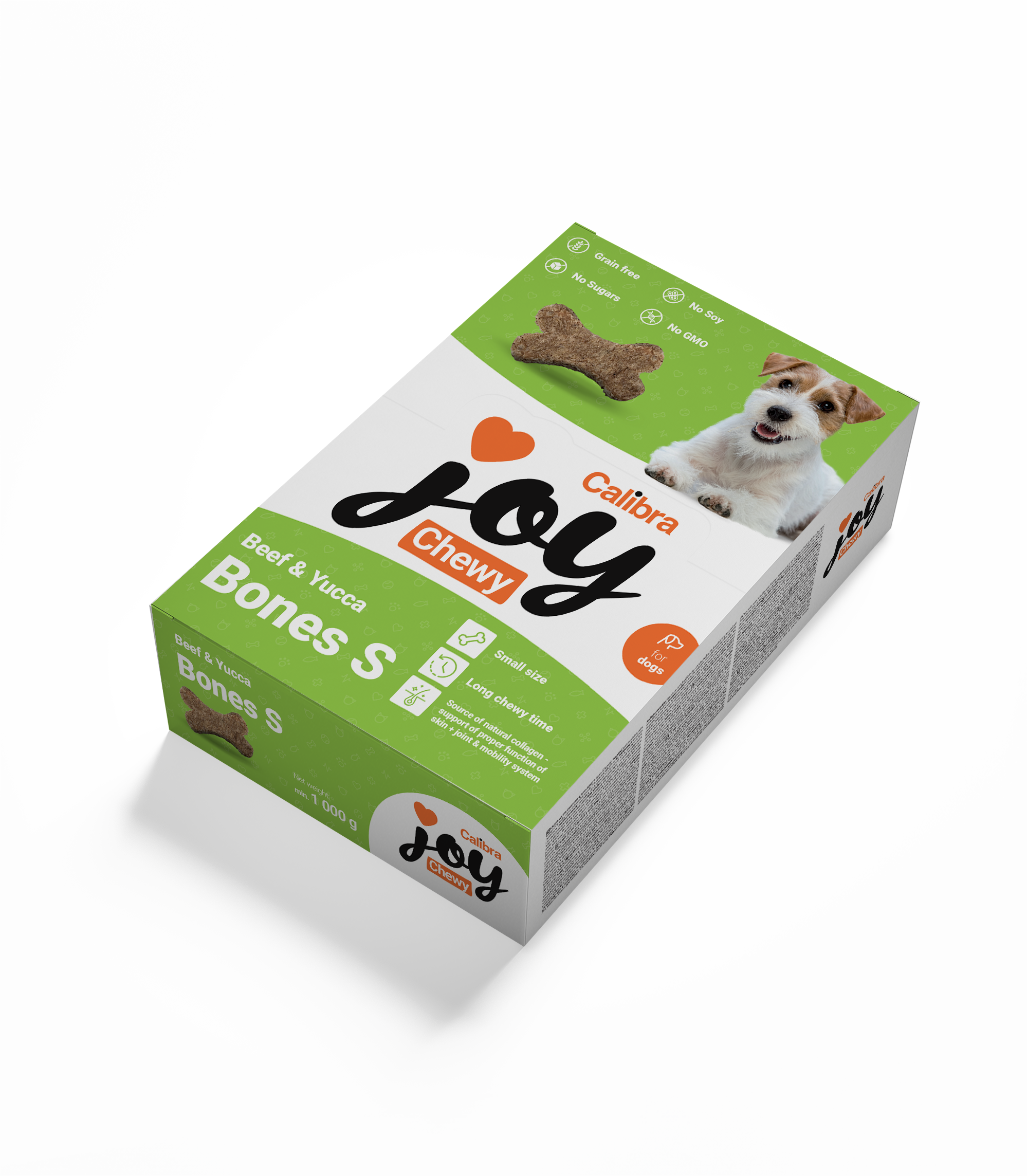 Calibra Joy Chewy Canine Beef & Yucca Bones S Calibra Joy Chewy Canine Beef & Yucca Bones S
