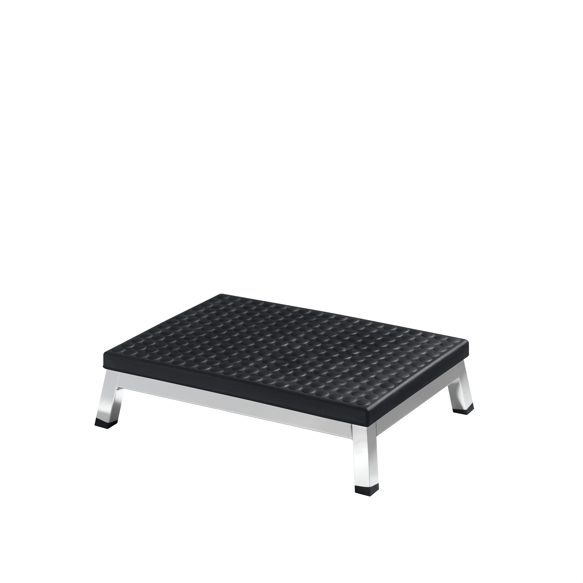 Verchromte UNO-SECUR Mini mit einer Höhe von 12 cm und 200 kg Tragkraft, geeignet für medizinische Anwendungen.