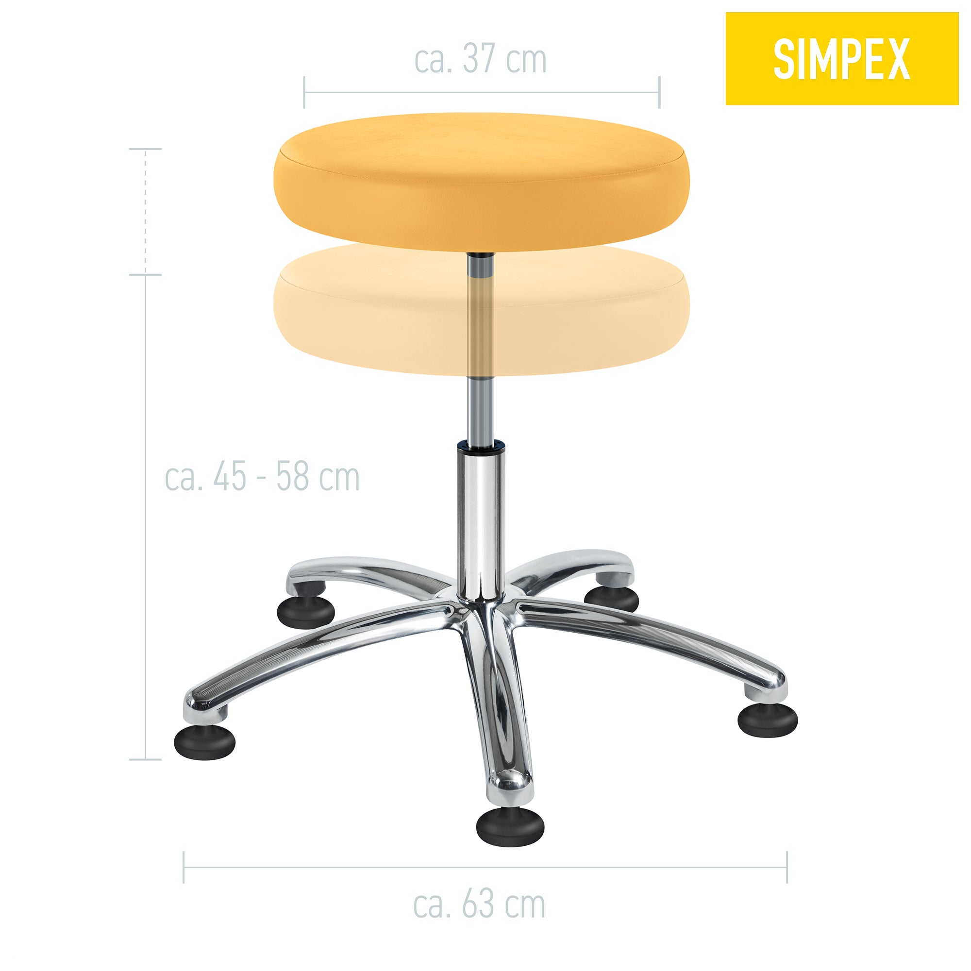 ALEXA Swing mit Armlehnen von SIMPEX, ergonomische Liege ideal für medizinische Anwendungen.