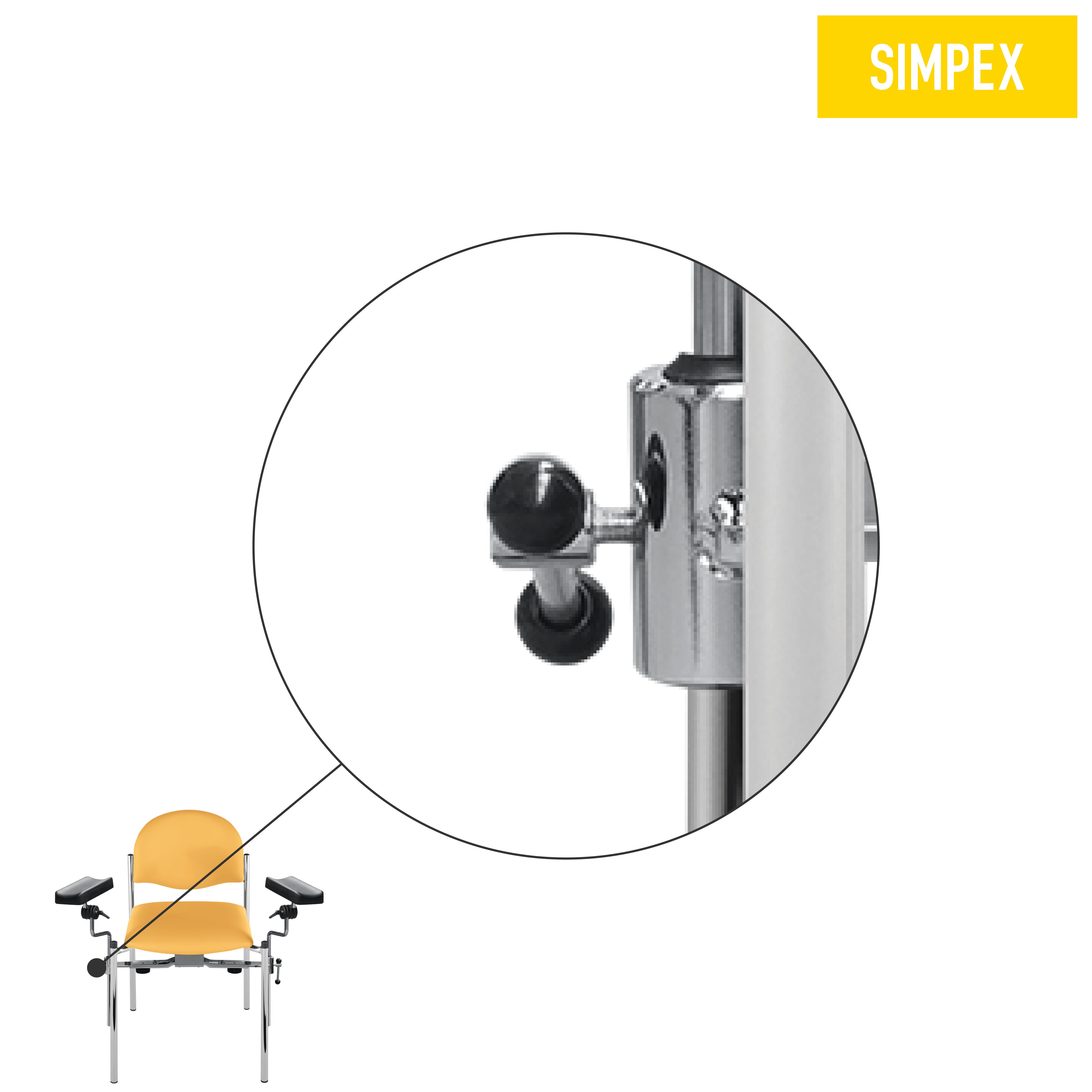 Ersatzteil | Spannhebel für HAEMO-STAT Expander, HAEMO-LINEA Vario Perfekta Expander, HAEMO-LIFT