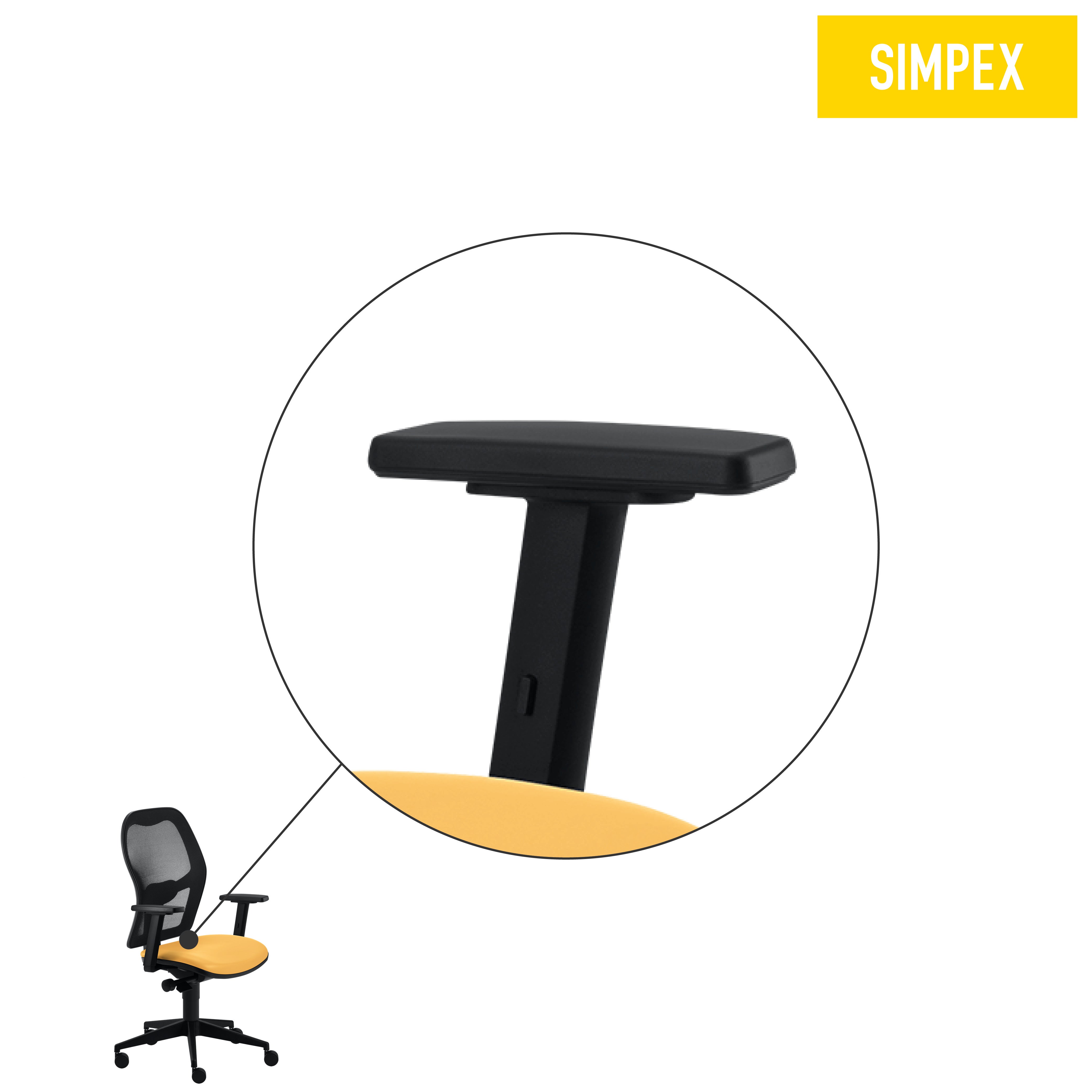 Ersatzteil | 2er-Set Armlehnen für Drehstühle