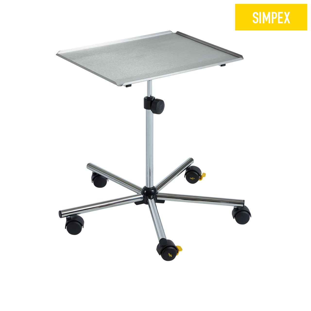 MEDI-SERVE Alto Top Doppelrolle 50mm – Verchromte Medizinprodukte für sichere Nutzung Verchromte MEDI-SERVE Alto Top Doppelrolle mit 50 mm Durchmesser für elektrisch leitfähige Anwendungen, ideal für medizinische Einrichtungen.