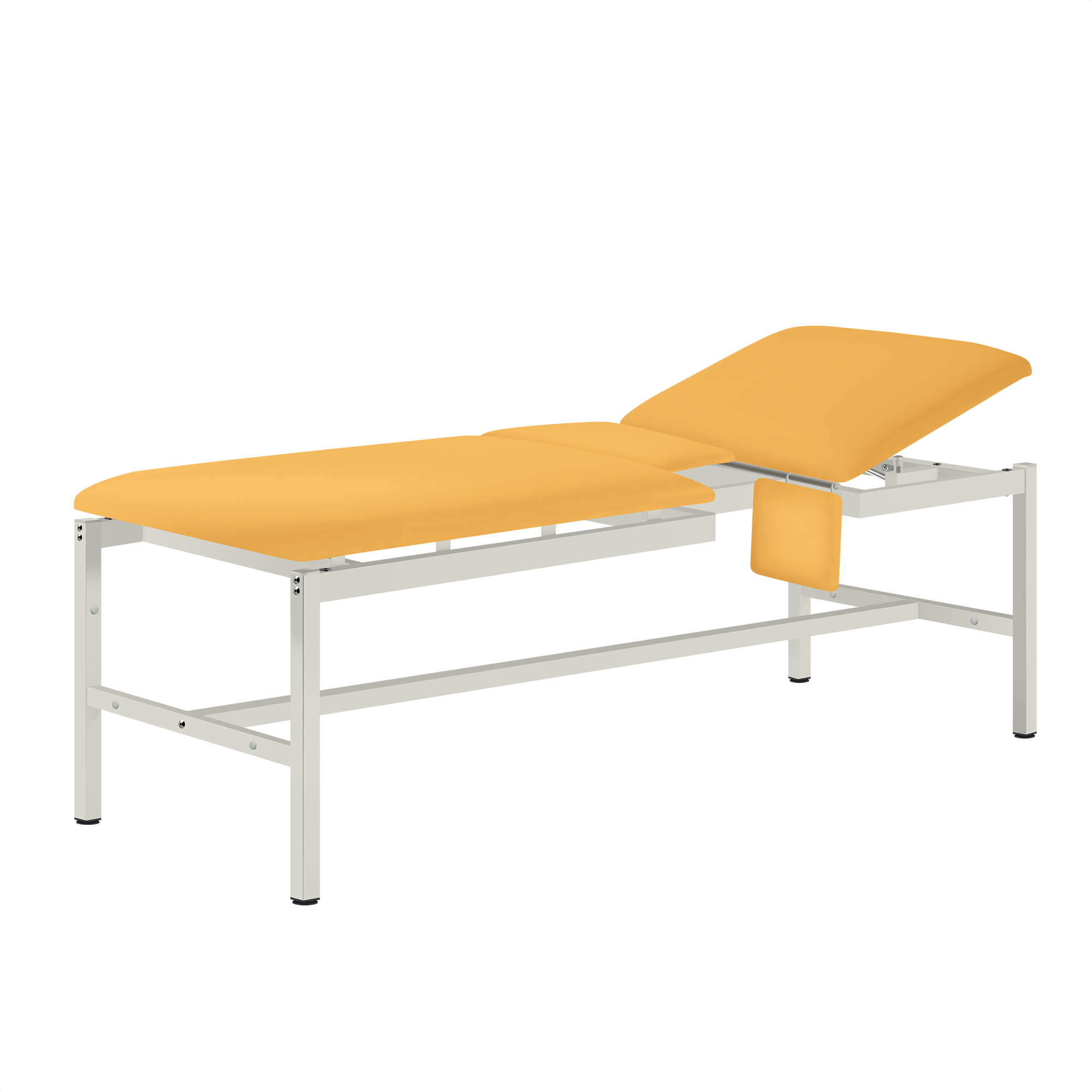 SIMPEX VS-CARDIO Gelb gepulverte Behandlungsliege mit Kopfpolster, ideal für medizinische Einrichtungen