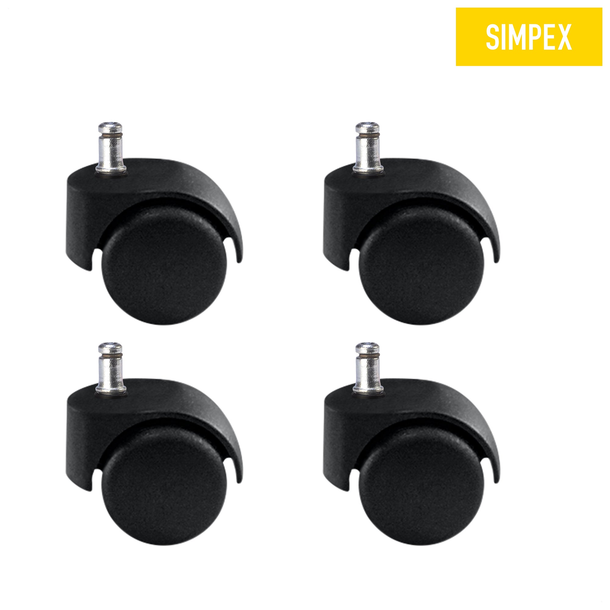 Doppelrollen ø 50 mm, schwarz