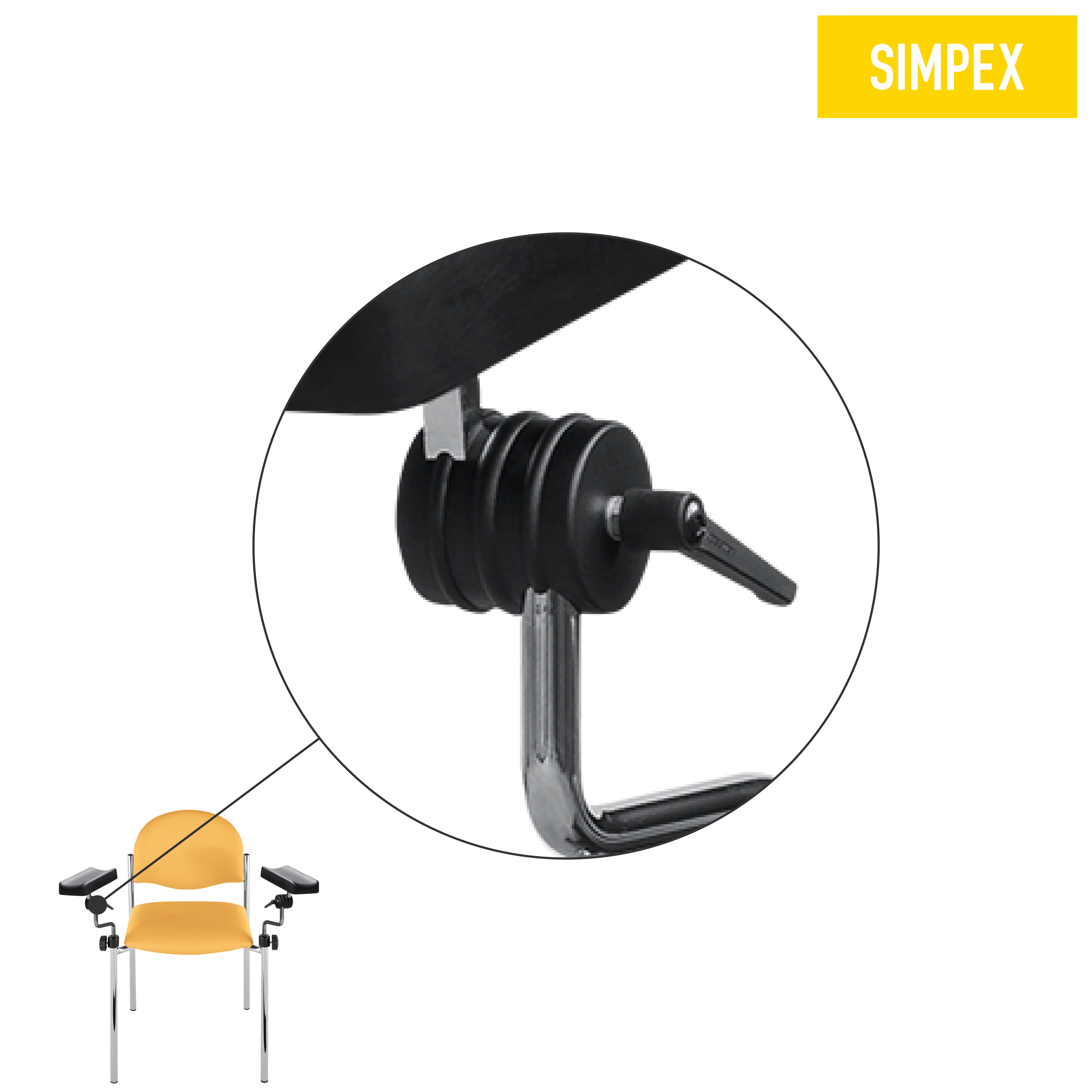 Ersatzteil | Klemmgelenk für Armauflage Vario