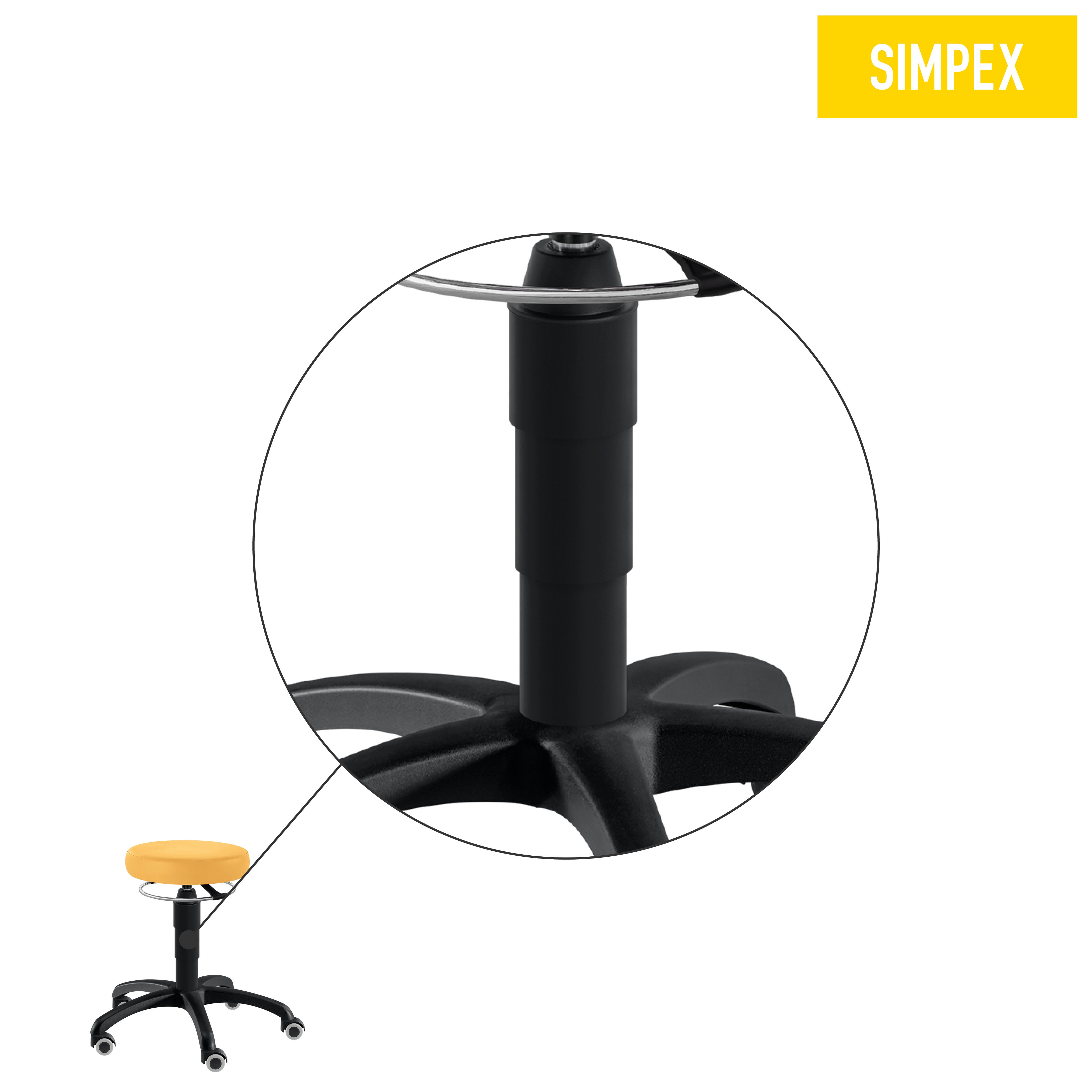 Ersatzteil | Gasfeder für NERO, SELLA-MED Laudatio Black Edition