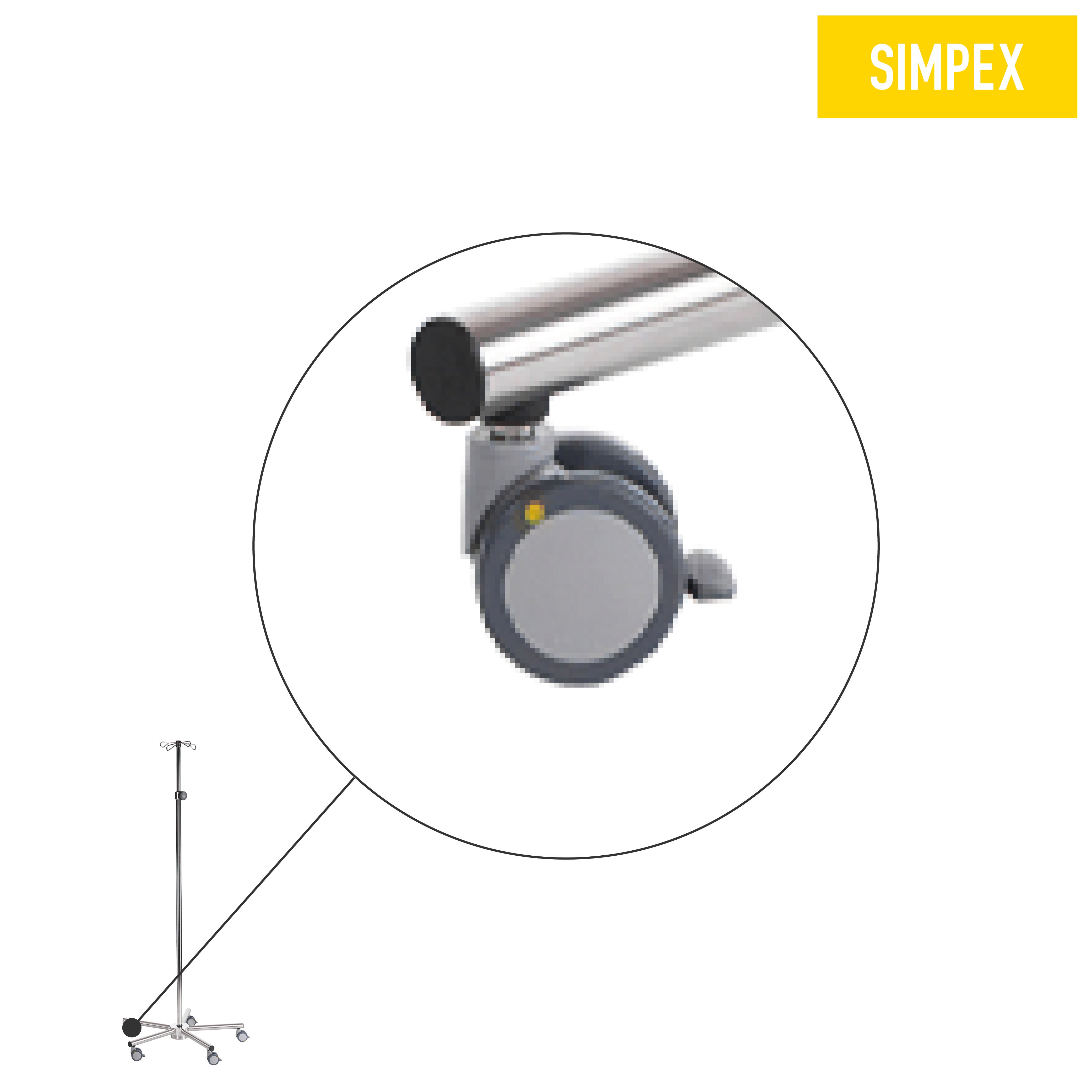 Ersatzteil | 5er-Set Doppelrollen für SIMPO-CARE