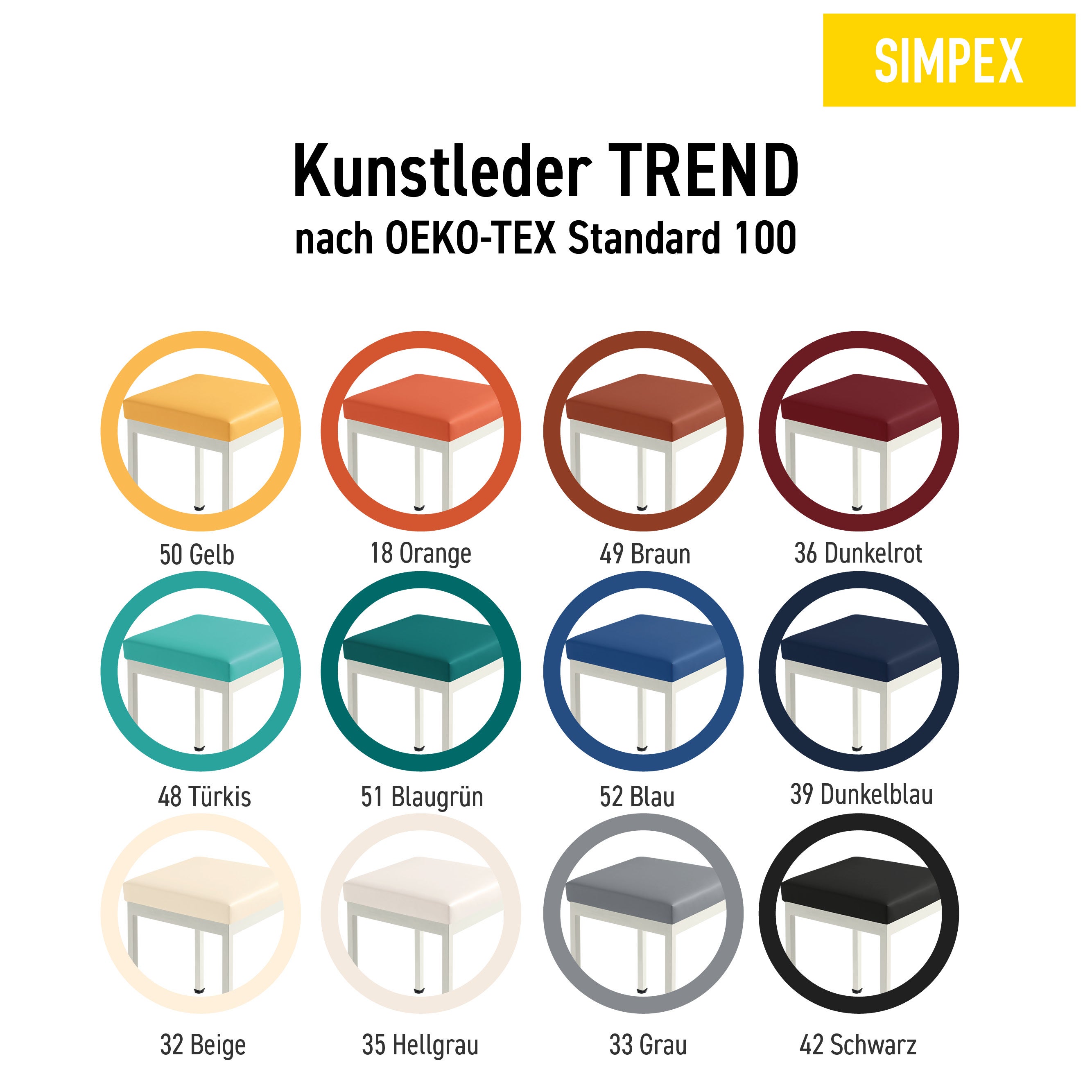 Das SEDO TOP von SIMPEX: flexibel einsetzbar, pflegeleicht & in vielen Kunstlederfarben erhältlich. Jetzt entdecken & kaufen!