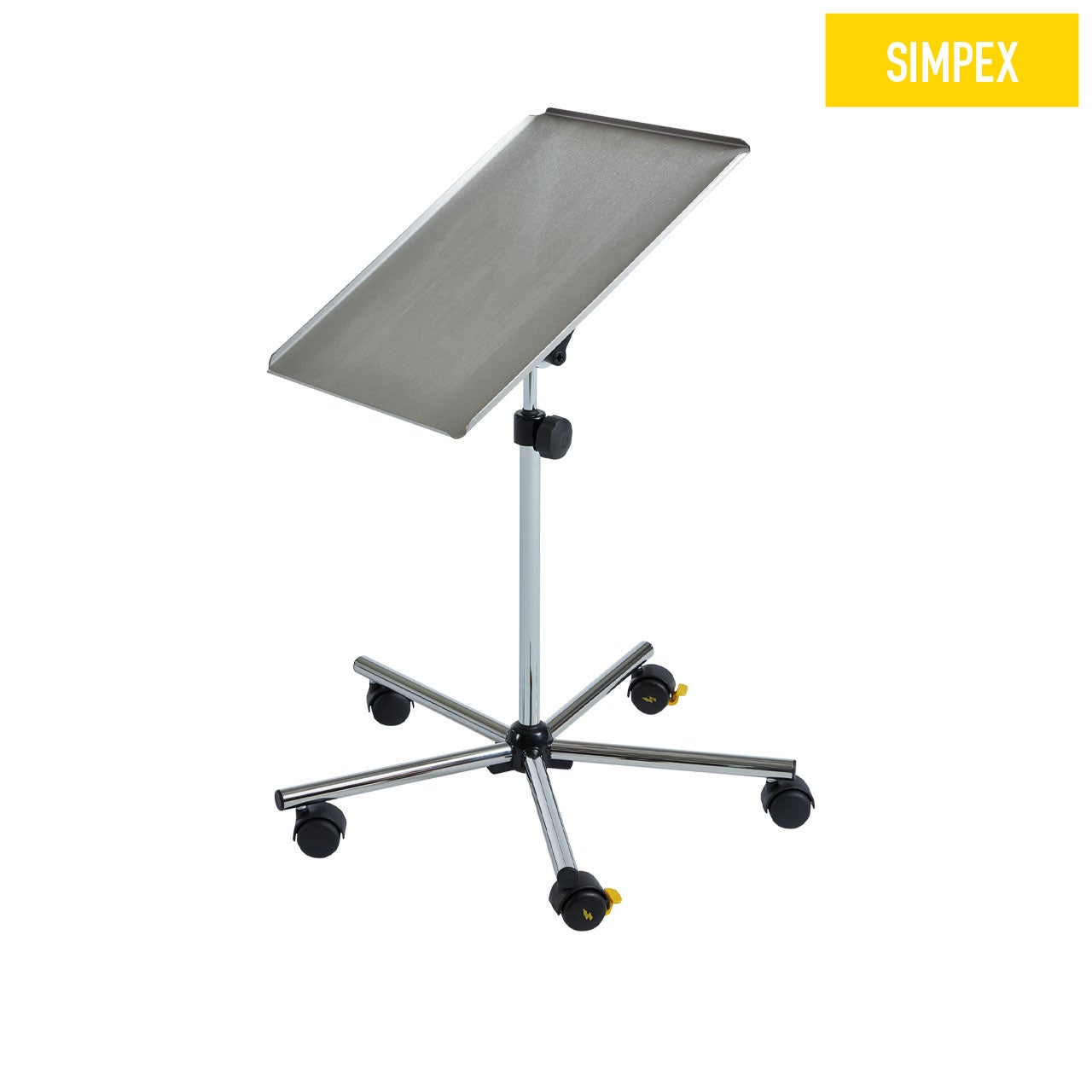 MEDI-SERVE Flexa Doppelrolle 50mm – Verchromt für medizinische Anwendungen Verchromte MEDI-SERVE Flexa Doppelrolle mit ø 50 mm, elektrisch leitfähig für sichere Tischplattenverstellungen.