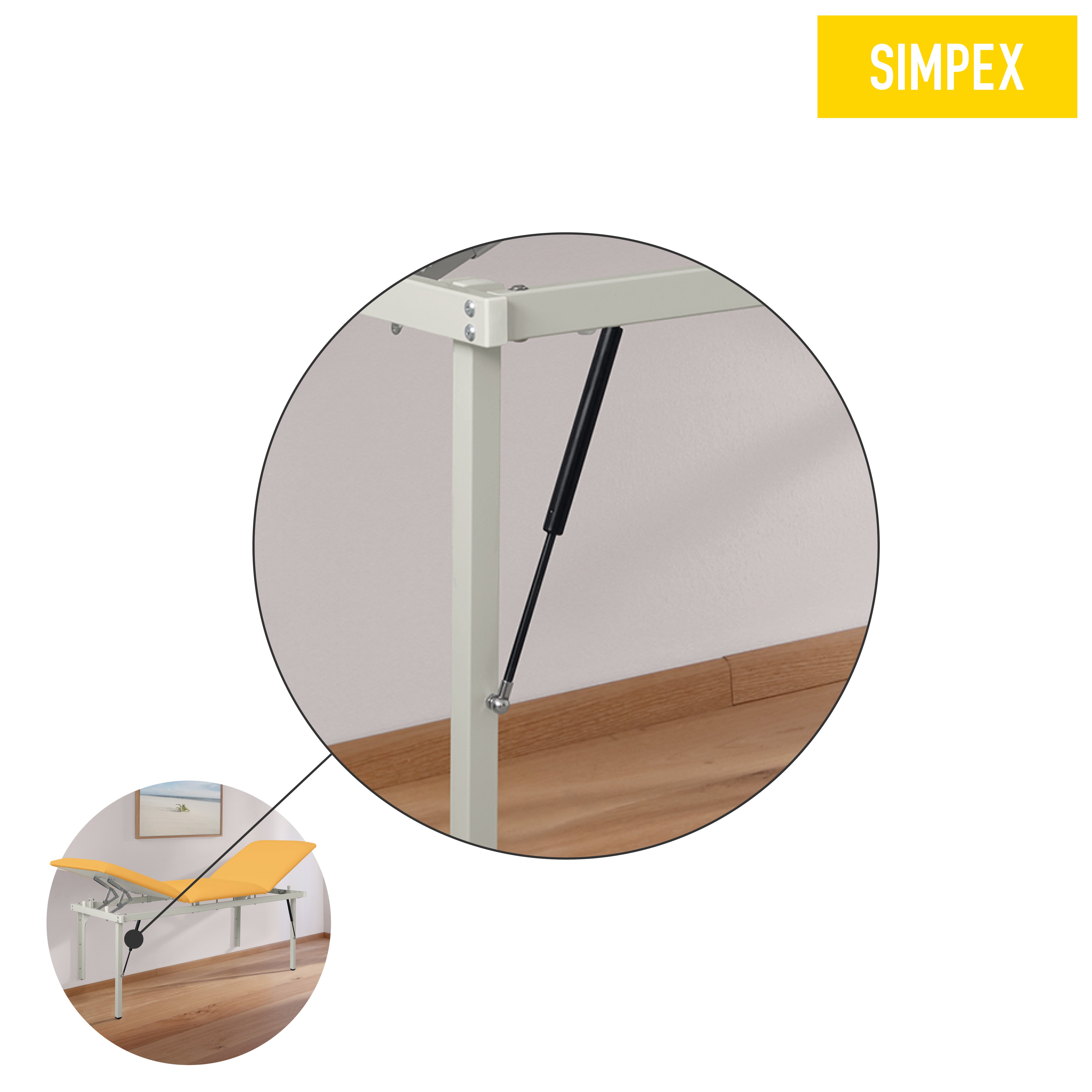 Ersatzteil | Gasfeder der Beinaufstellung für VS-VALVA