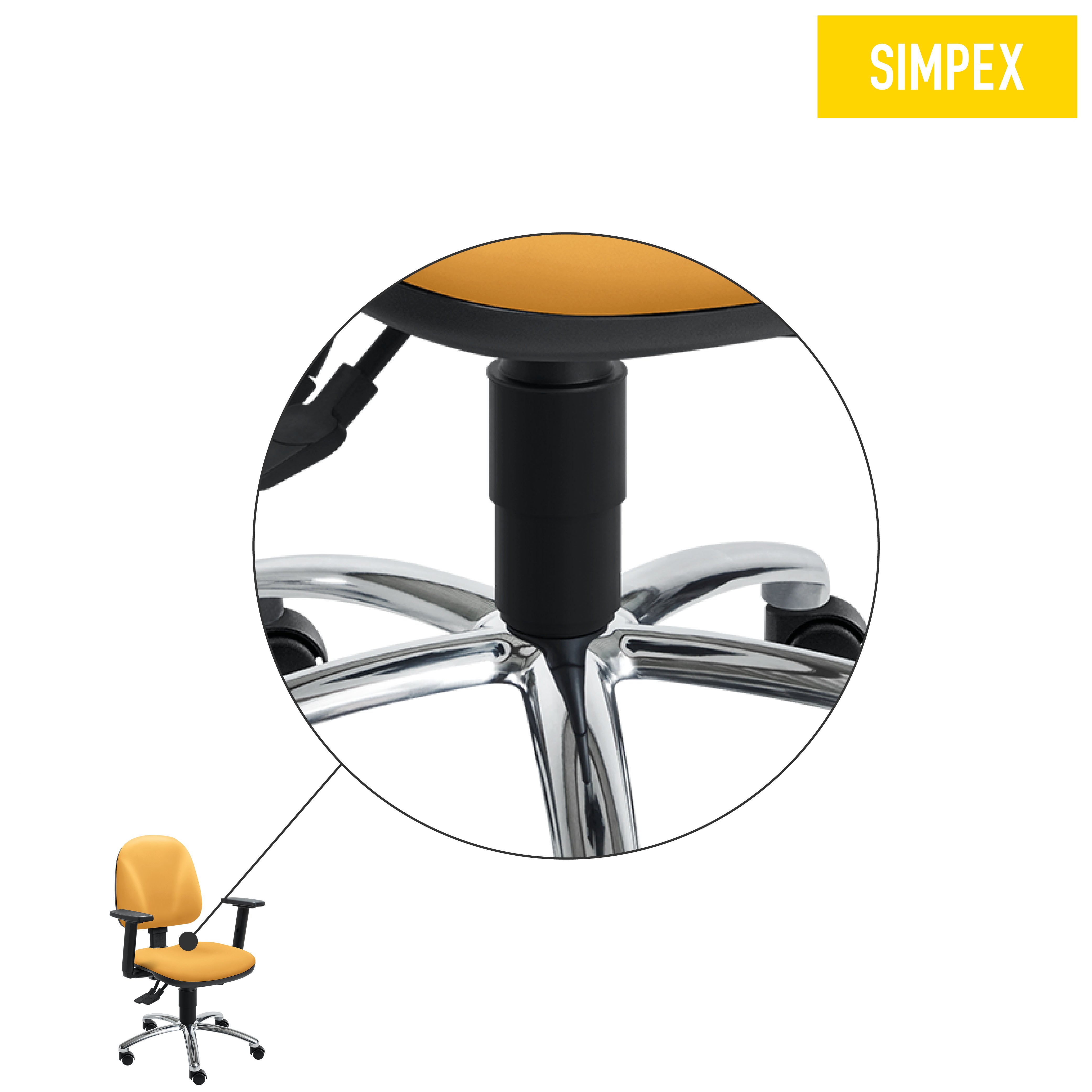 Ersatzteil | Gasfeder für DISPO–STAR, GIRO–STAR, MEDI–STAR, THERAPEUTIKUS