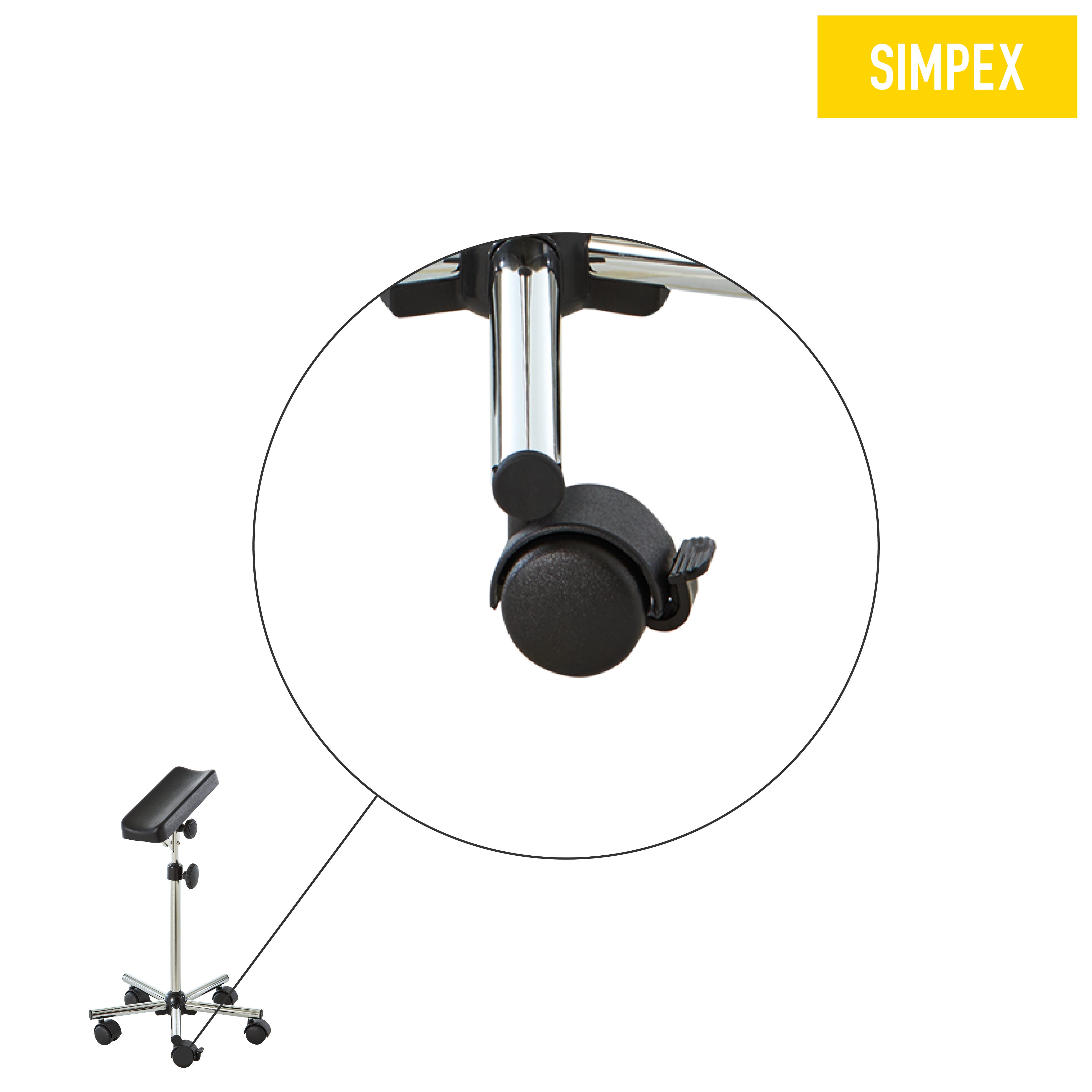 Ersatzteil | 5er-Set Doppelrolle, ø 50mm für VARIO-STAT, PEDO-STAT