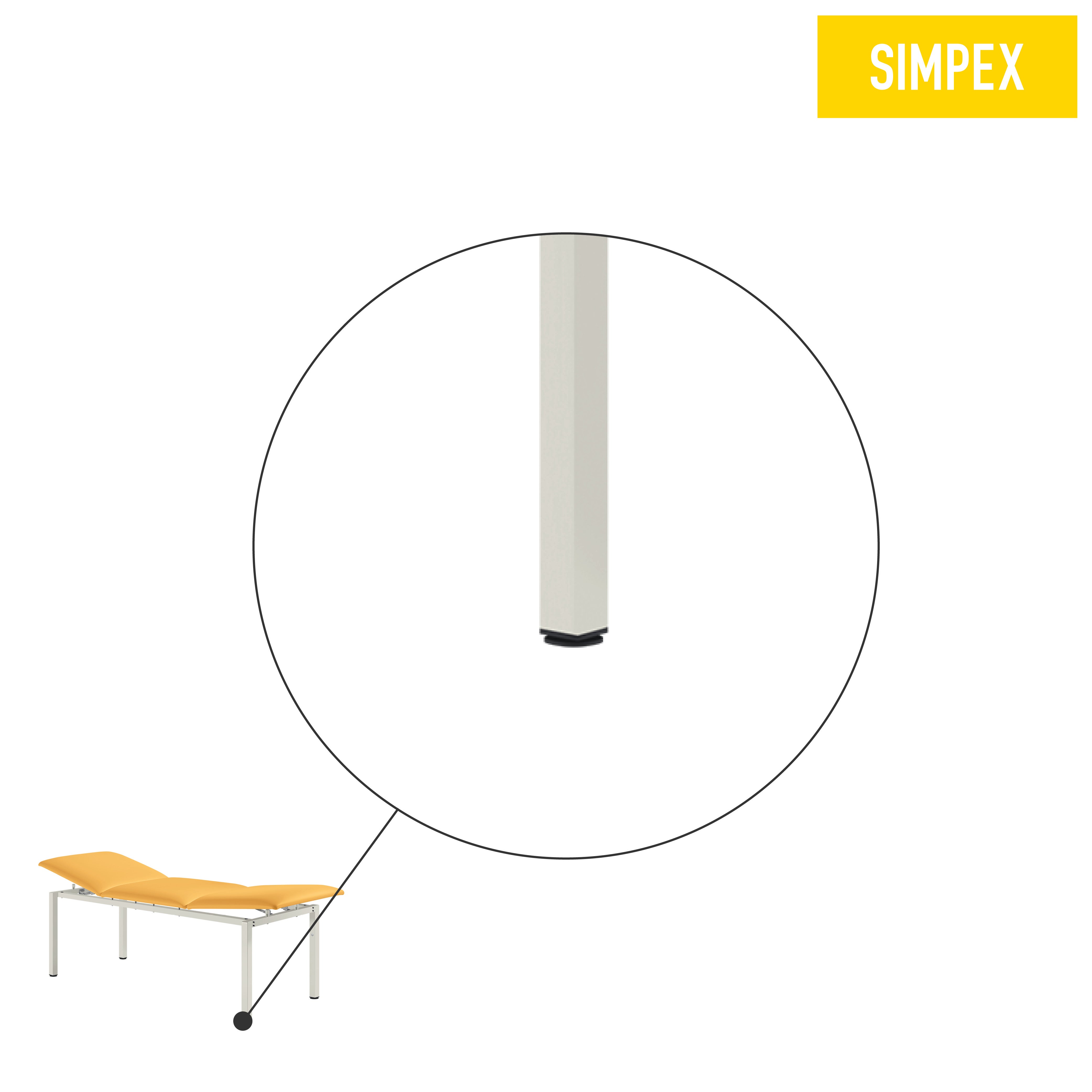 Ersatzteil | 4er-Set Fußstopfen für VS-CARDIO, VS-GYN, VS-SIESTA, HERKULES