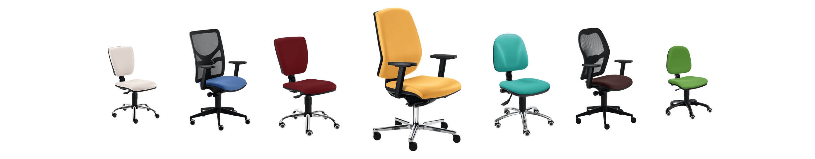Produktbereich Drehstühle Visual für den Produktbereich Drehstühle von SIMPEX – stilisierte Übersicht aller Modelle