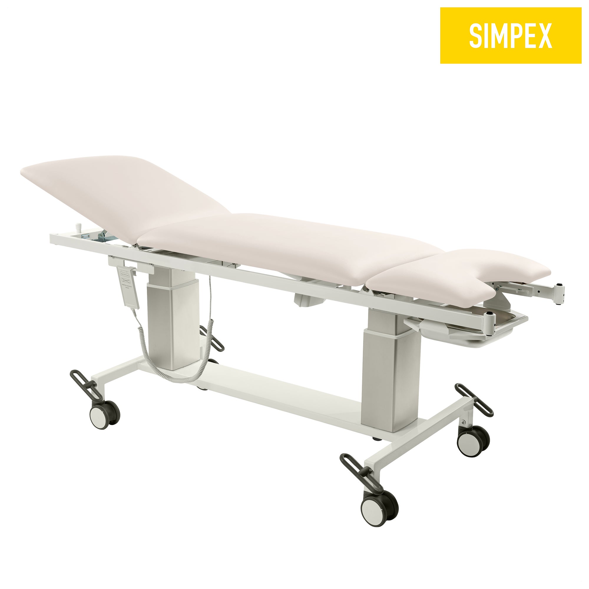 VITA-GYN Gyn Mobil Liege in Hellgrau mit hohen Kufen, ideal für Facharztpraxen und Kliniken.