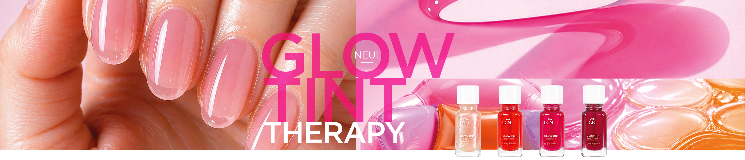 nagellack, maniküre, glitzer, pink, fluoreszierend