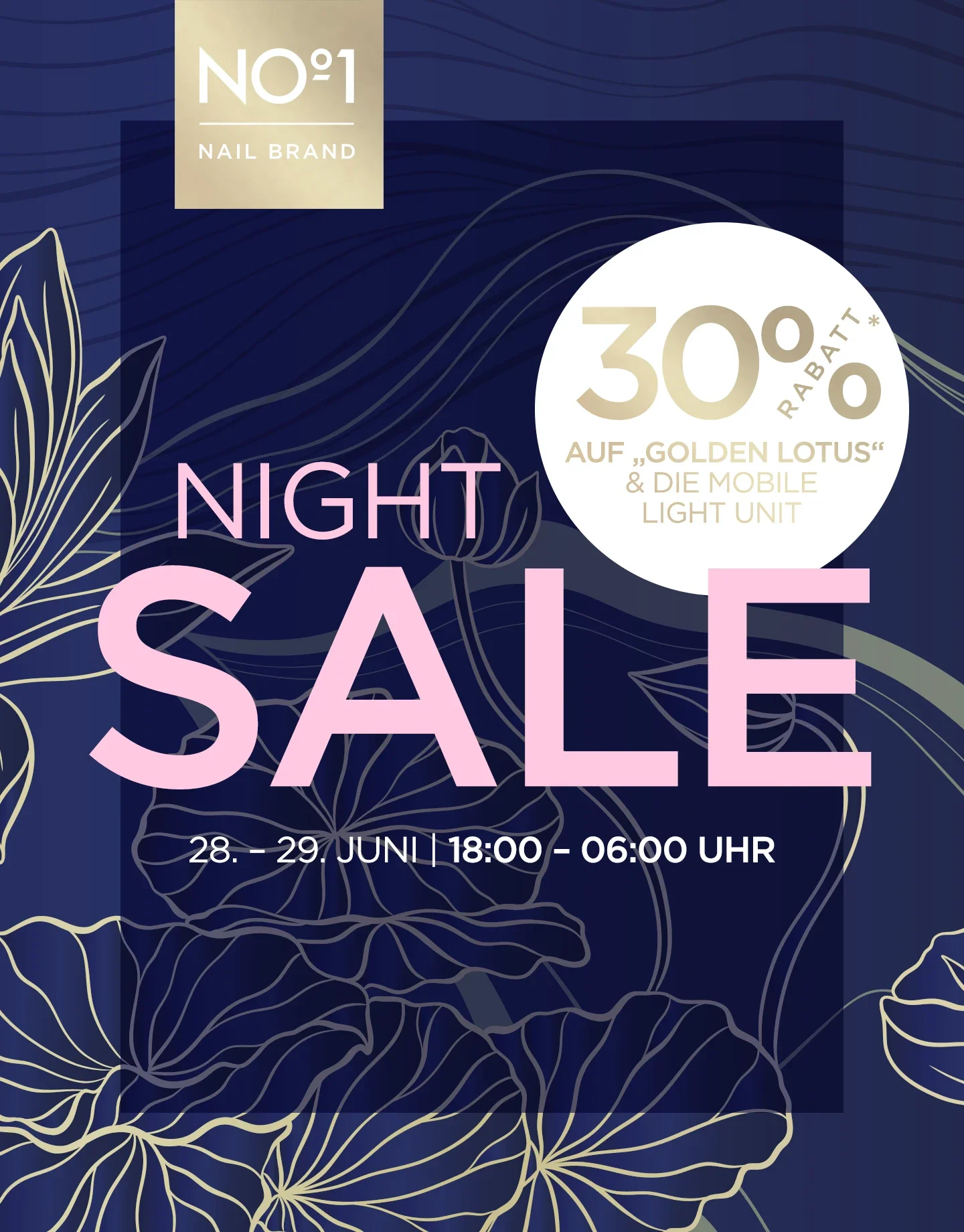 Nacht SALE, Kauf-Event, Abverkauf, Nacht Sale, 30% Rabatt