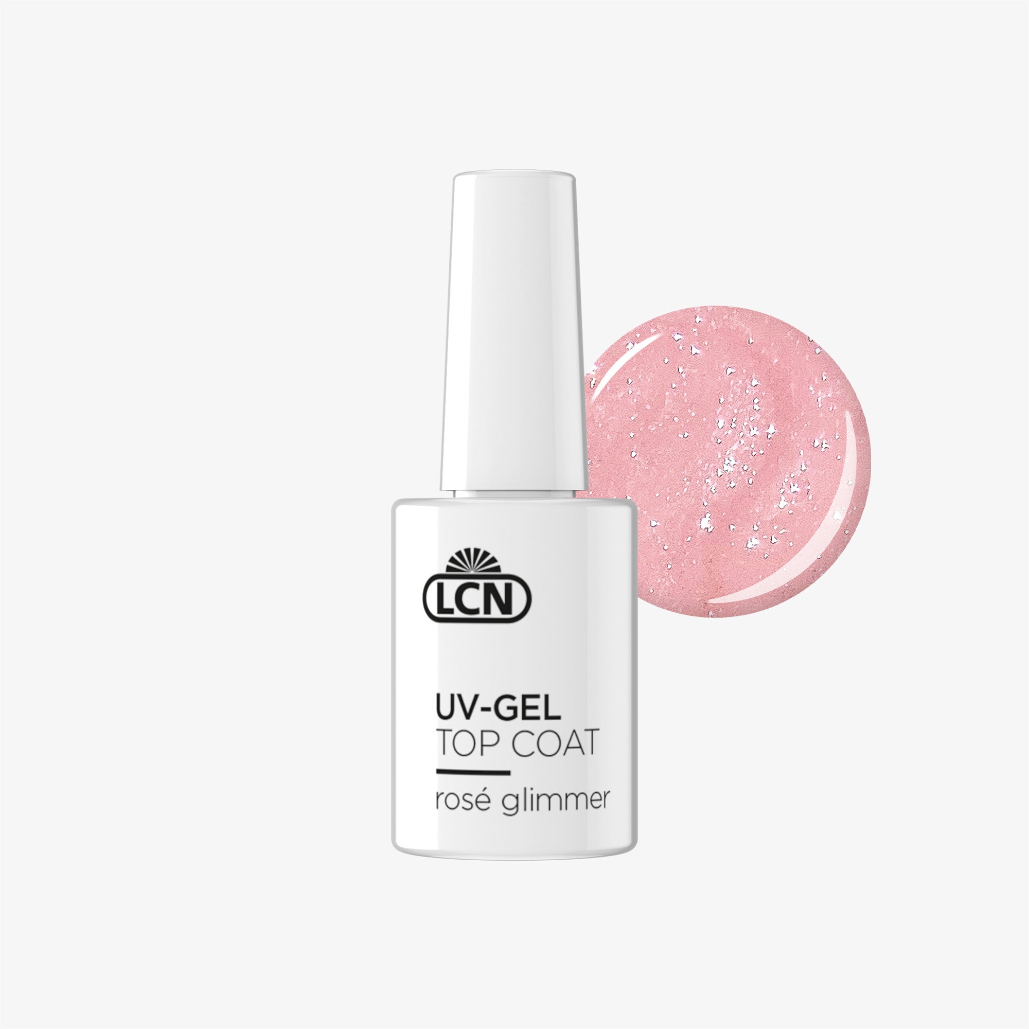 UV-Gel Top Coat - rose glimmer, 10ml UV-Gel Top Coat - rose glimmer, 10ml