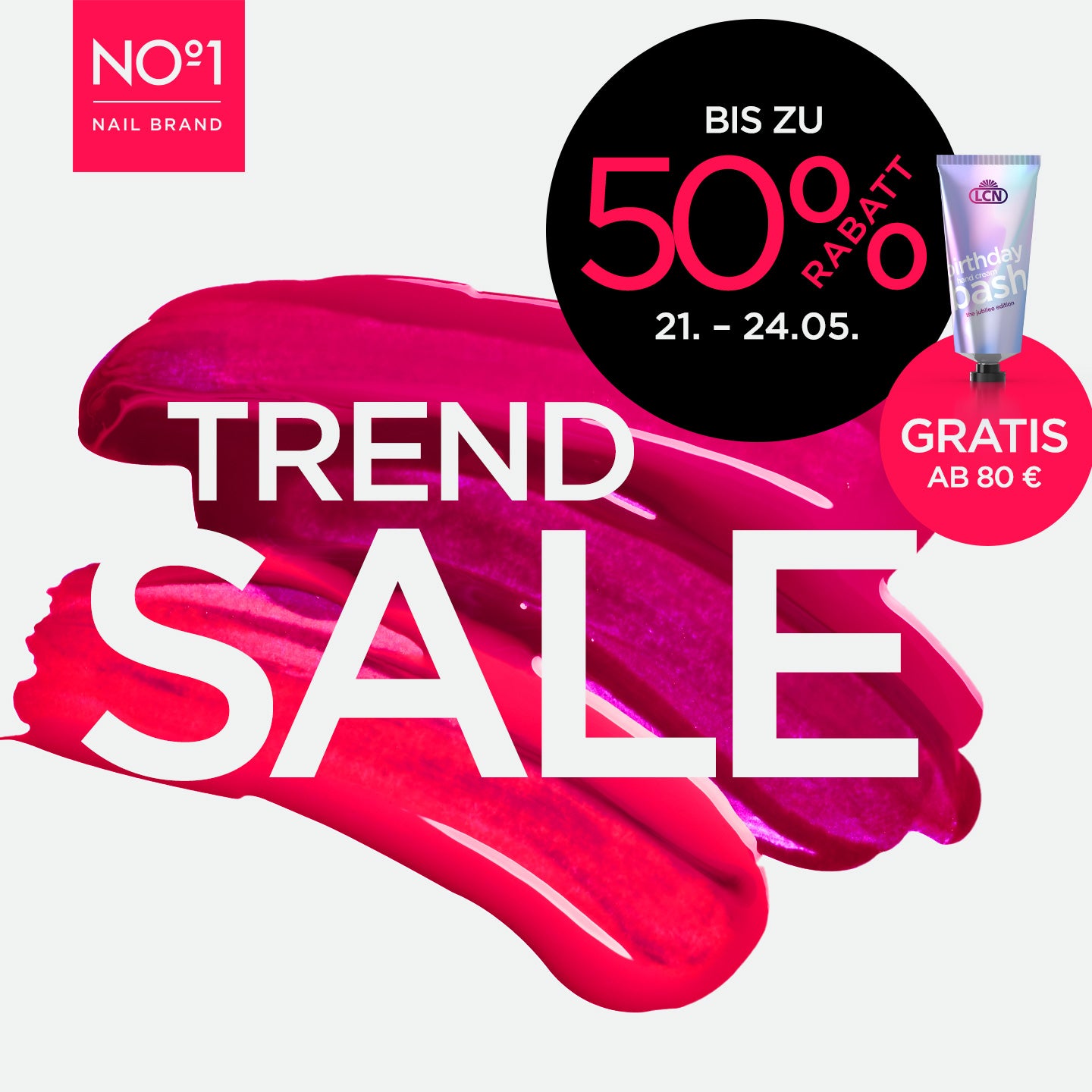 Nagellack, Nagelkunst, Verkauf, Helles Pink, Trend Verkauf