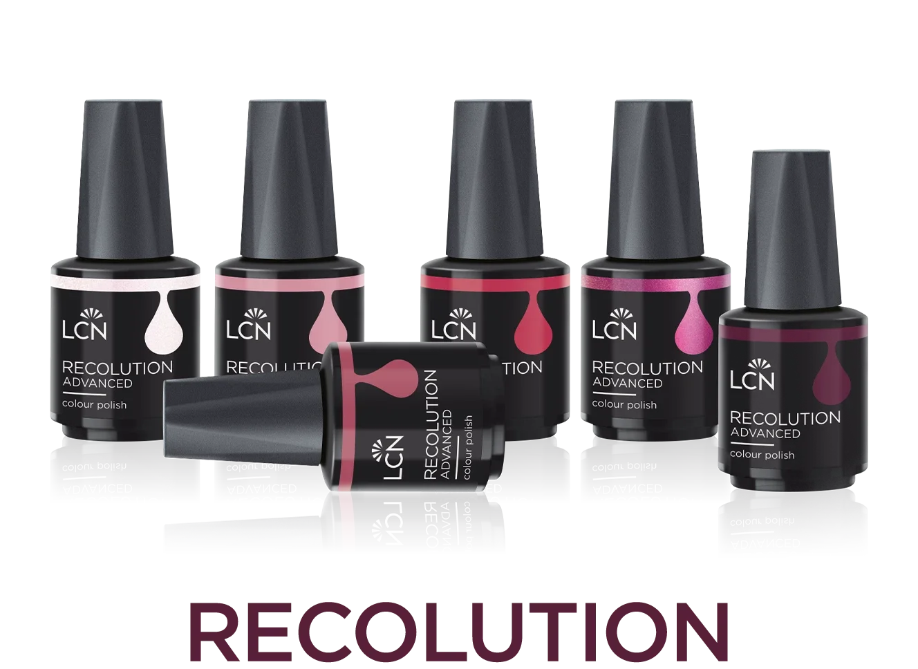 nagellack, revolution, farbton, flasche, pinsel, farbe”,"Nagellack" ,"Set" ,"LCN" ,"Revolution"]}``` likely mistake. Let's fix. Need German de both default and target language both de. Provide 5 tags: