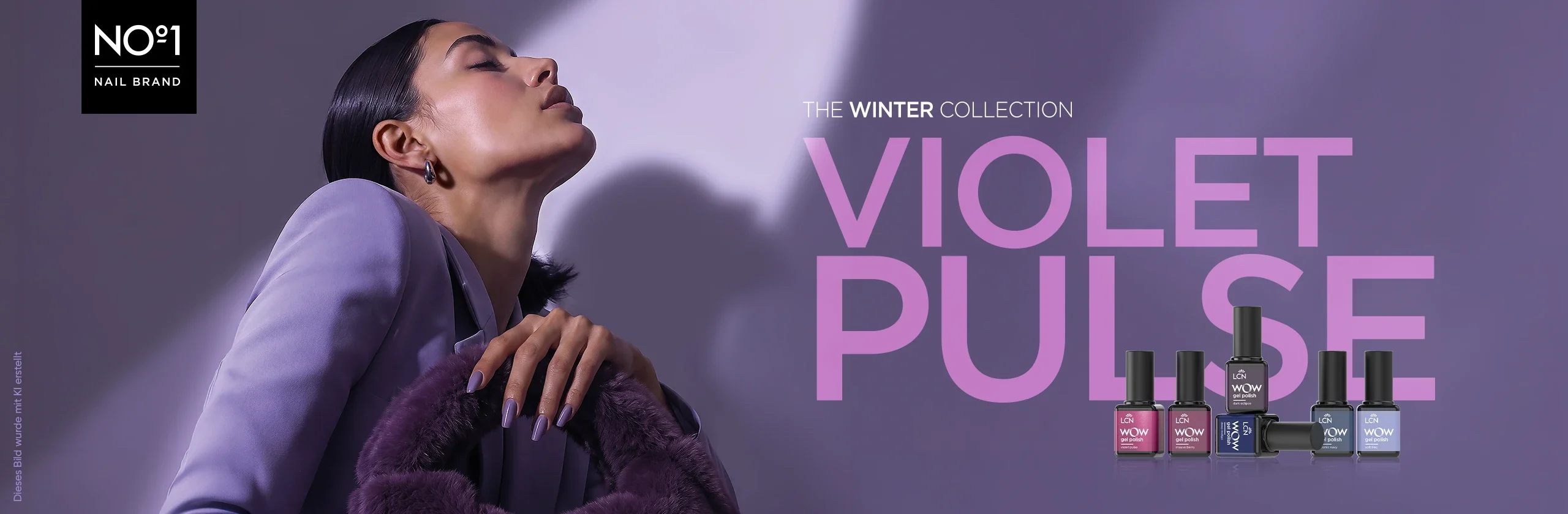 Nagellack, Gellack, violett, Winterkollektion, Modezubehör