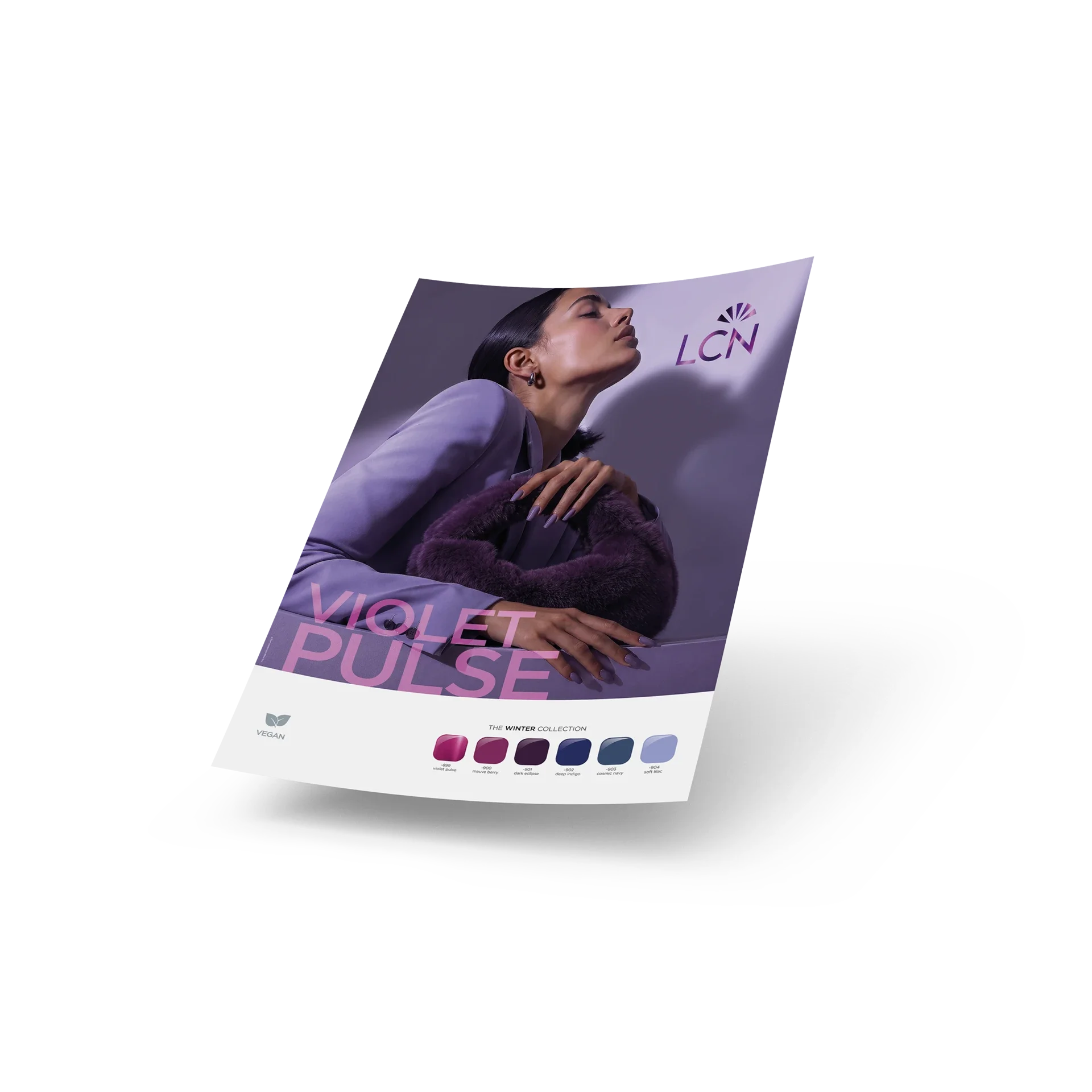 poster, Mode, lila, tasche, Model