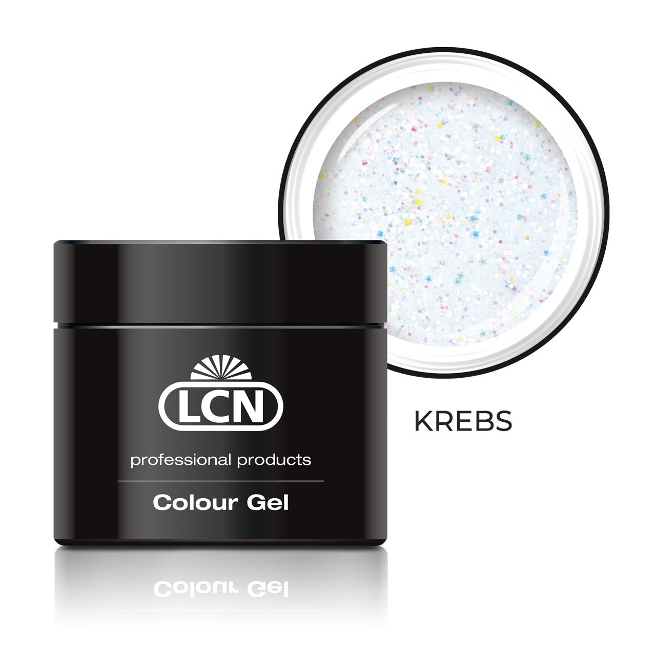 Nagellack, Gel-Nagellack, Kreidefrei, Glitzer, Kreis-Top