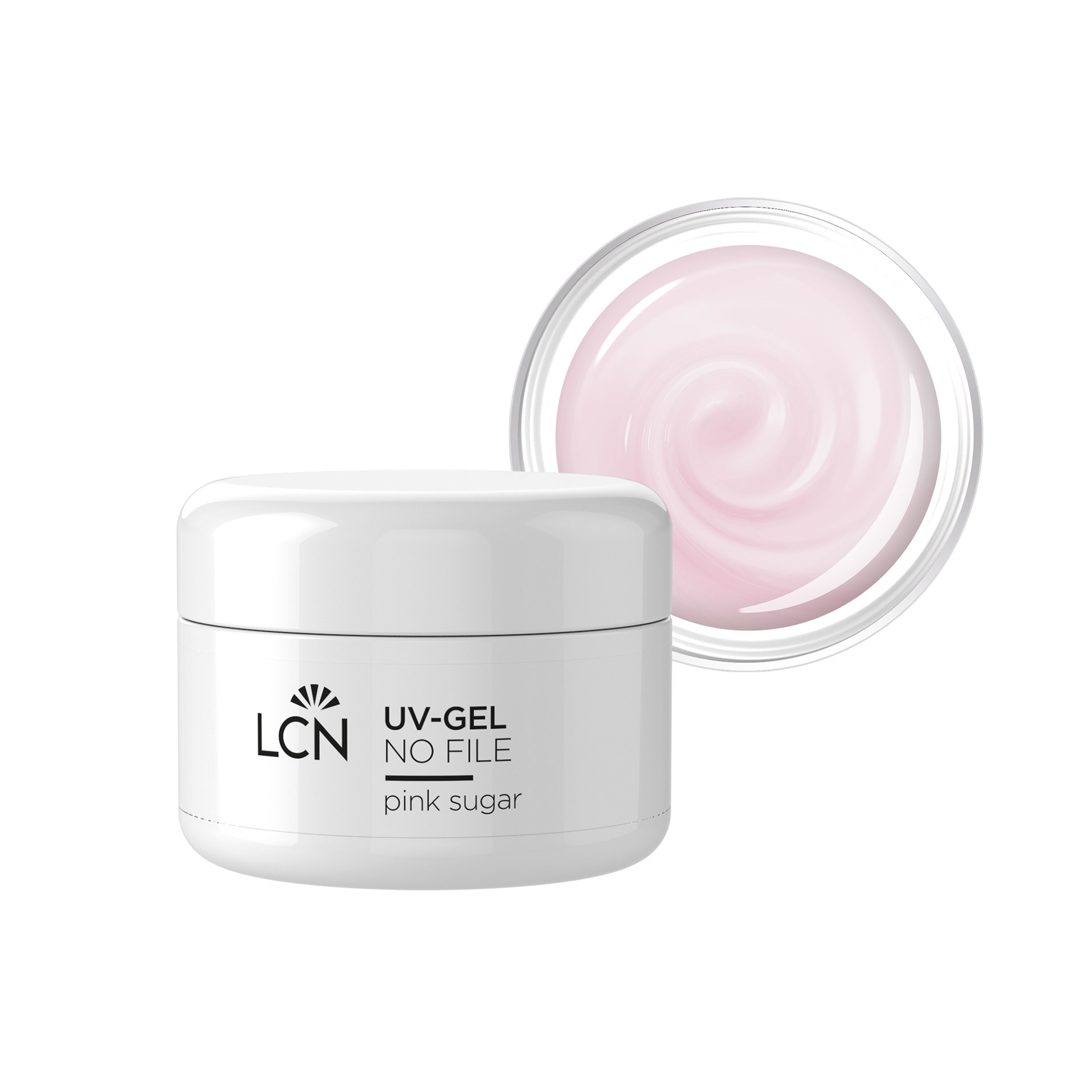 UV-Gel, No File, pink sugar, Nagellack, Gelfläche